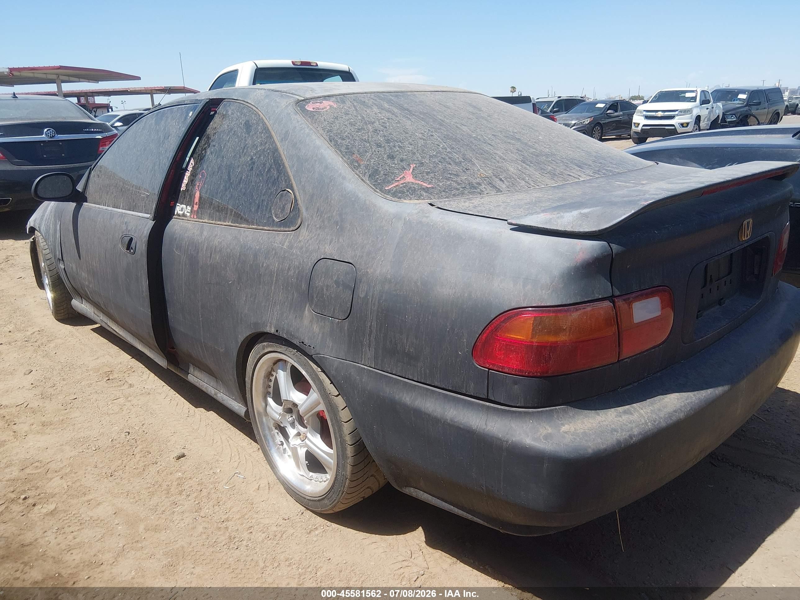 1994 Honda Civic Ex Black vin: 2HGEJ1120RH542637