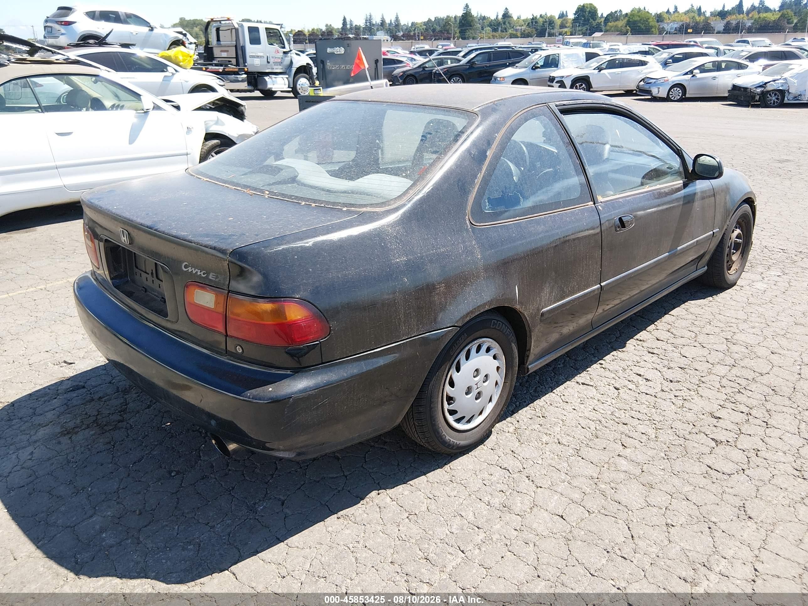 1994 Honda Civic Ex Black vin: 2HGEJ1123RH533091