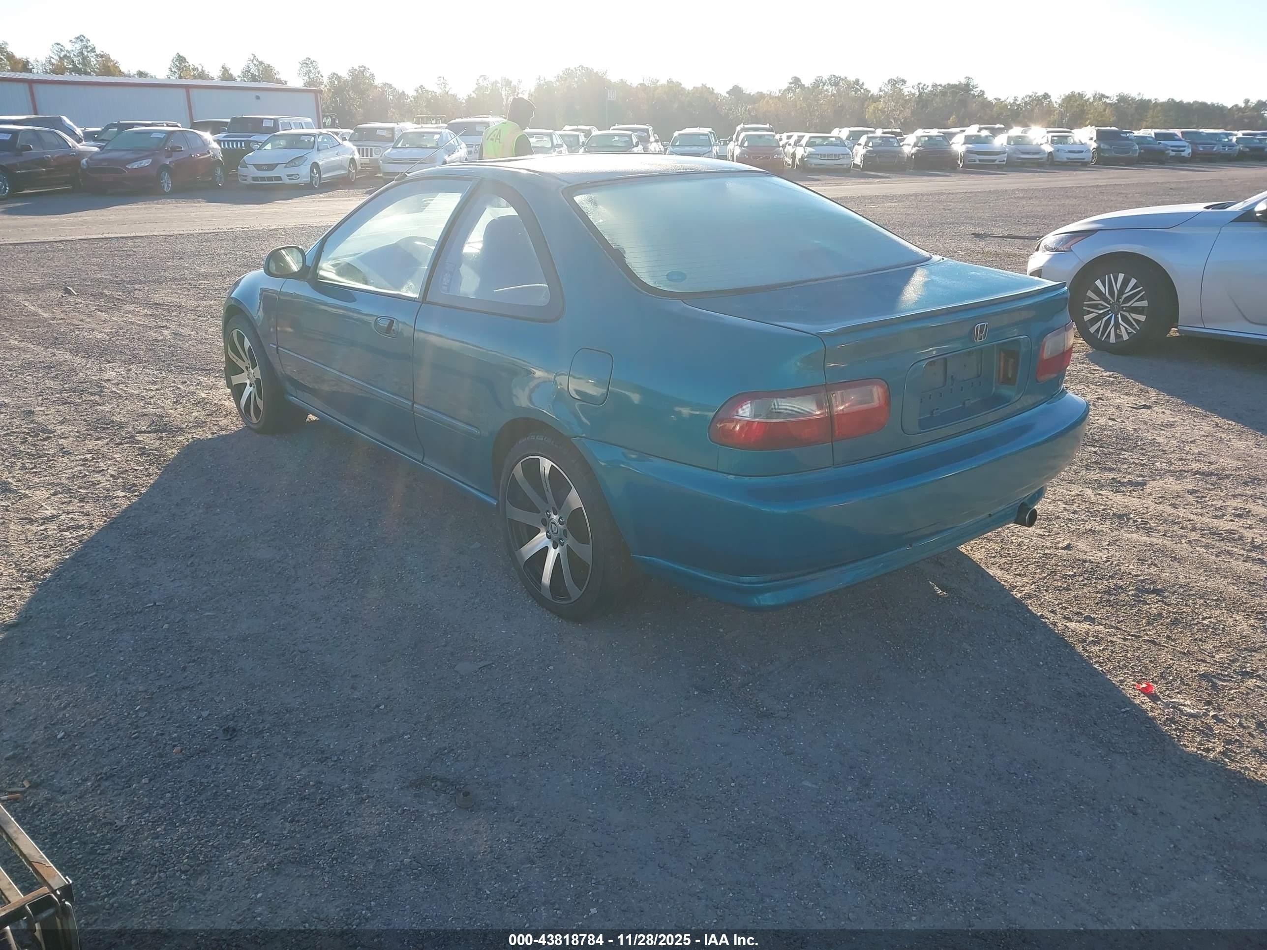 1995 Honda Civic Ex Teal vin: 2HGEJ1127SH558808