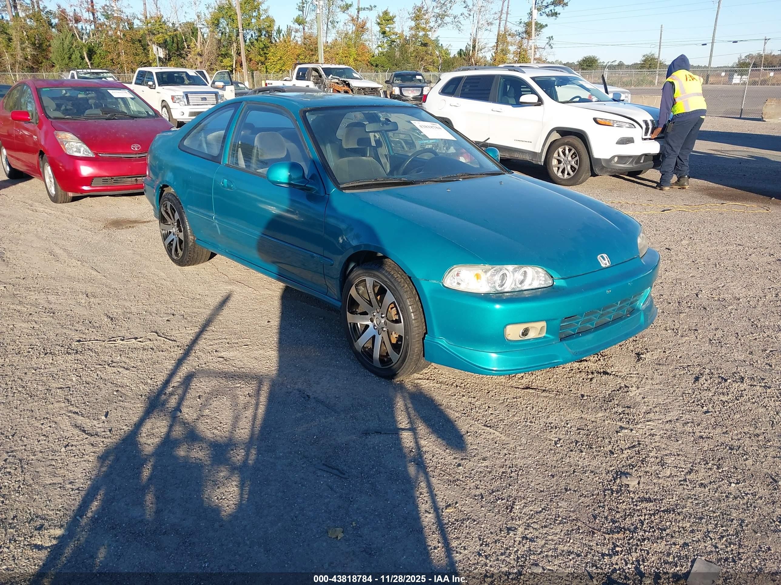 1995 Honda Civic Ex Teal vin: 2HGEJ1127SH558808