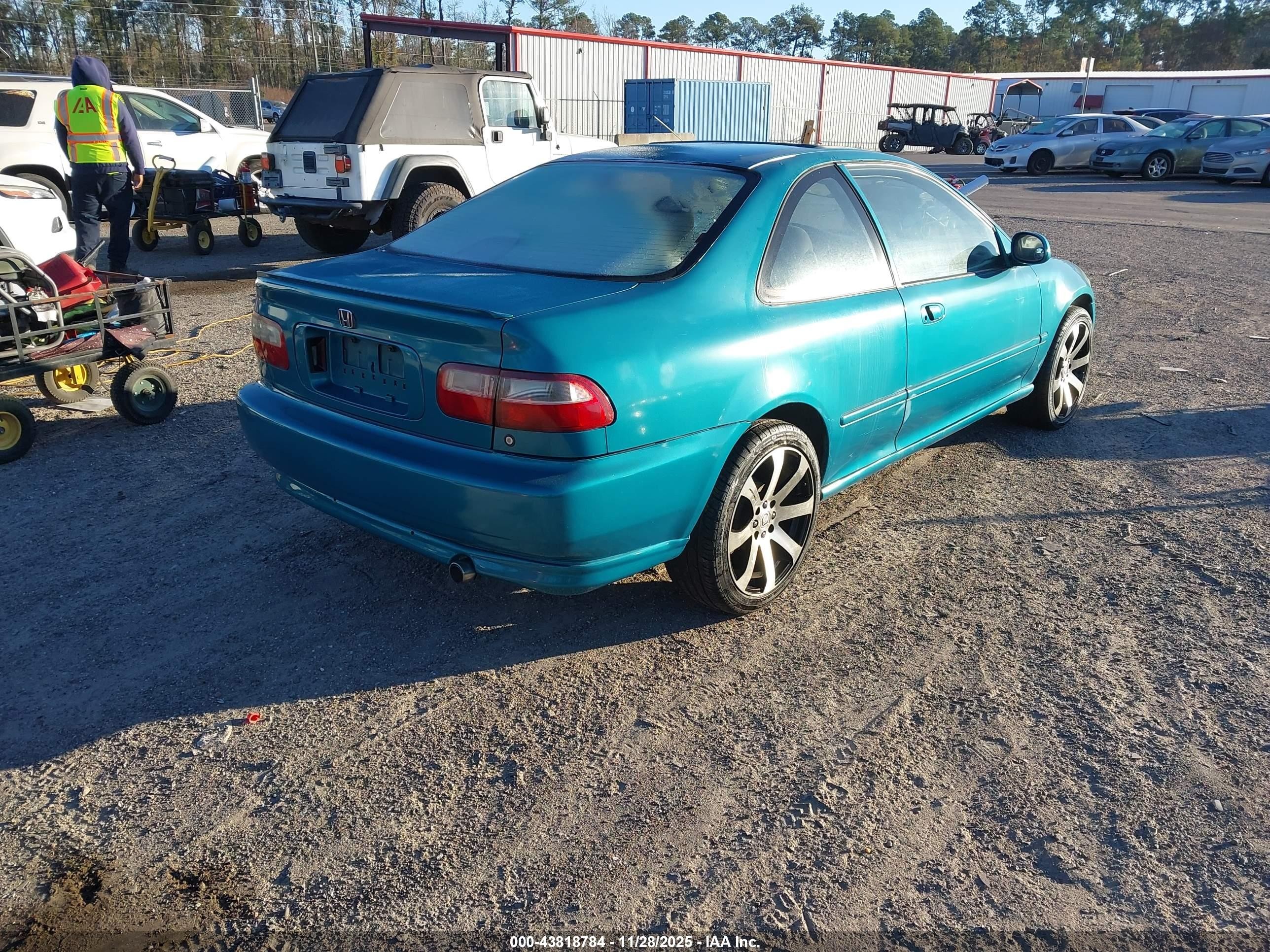1995 Honda Civic Ex Teal vin: 2HGEJ1127SH558808