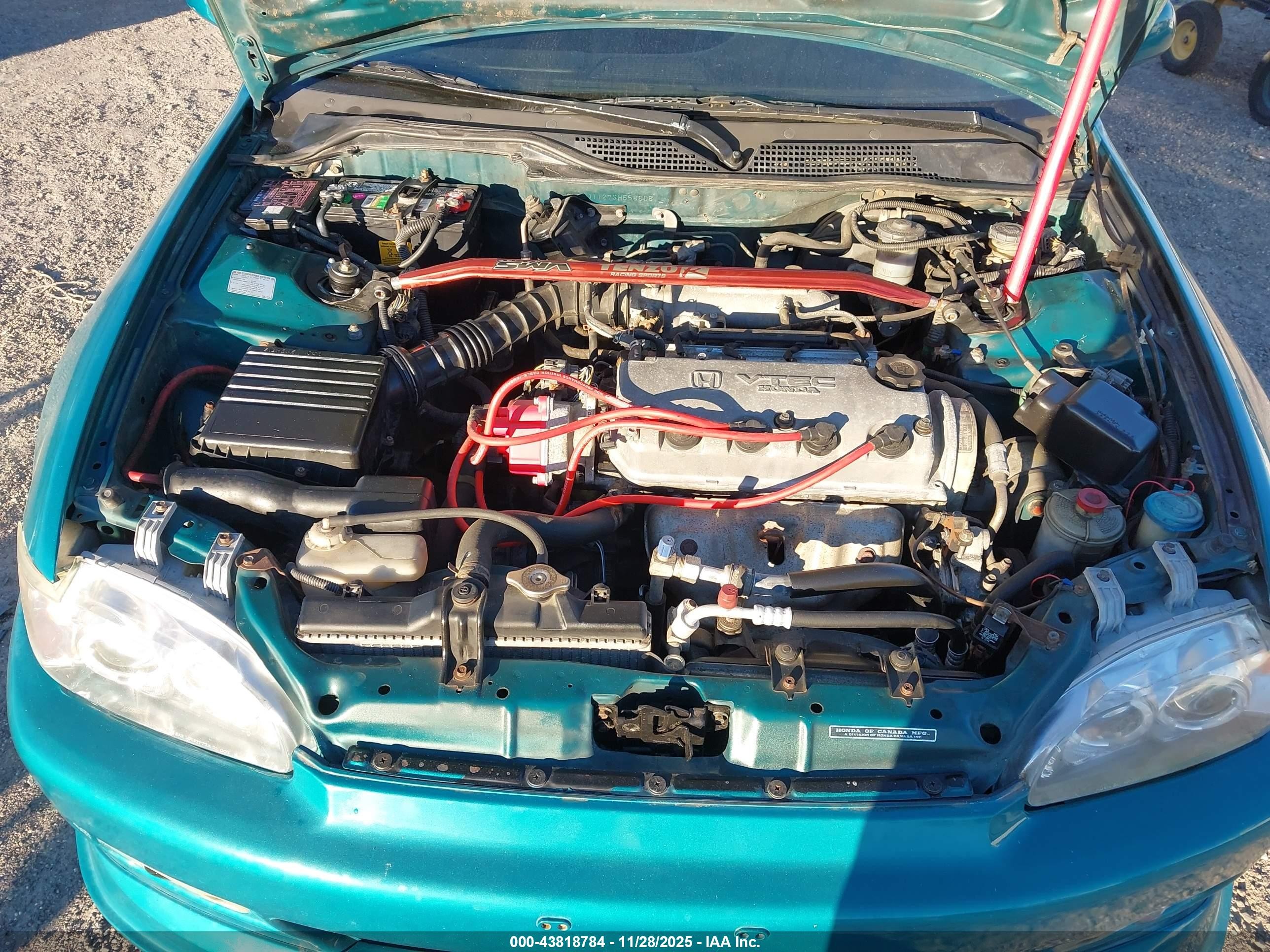 1995 Honda Civic Ex Teal vin: 2HGEJ1127SH558808