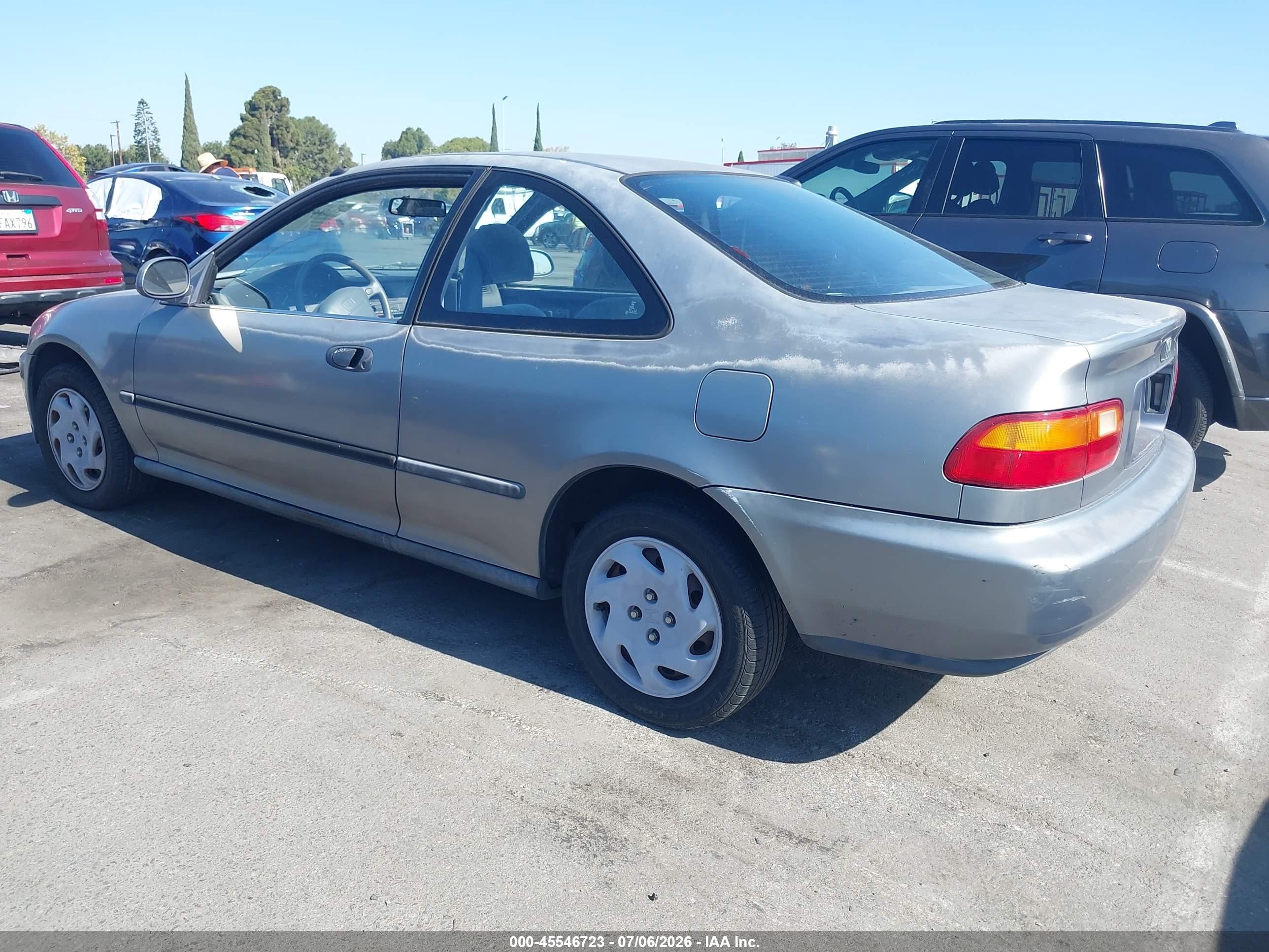 1995 Honda Civic Ex Gray vin: 2HGEJ112XSH519369