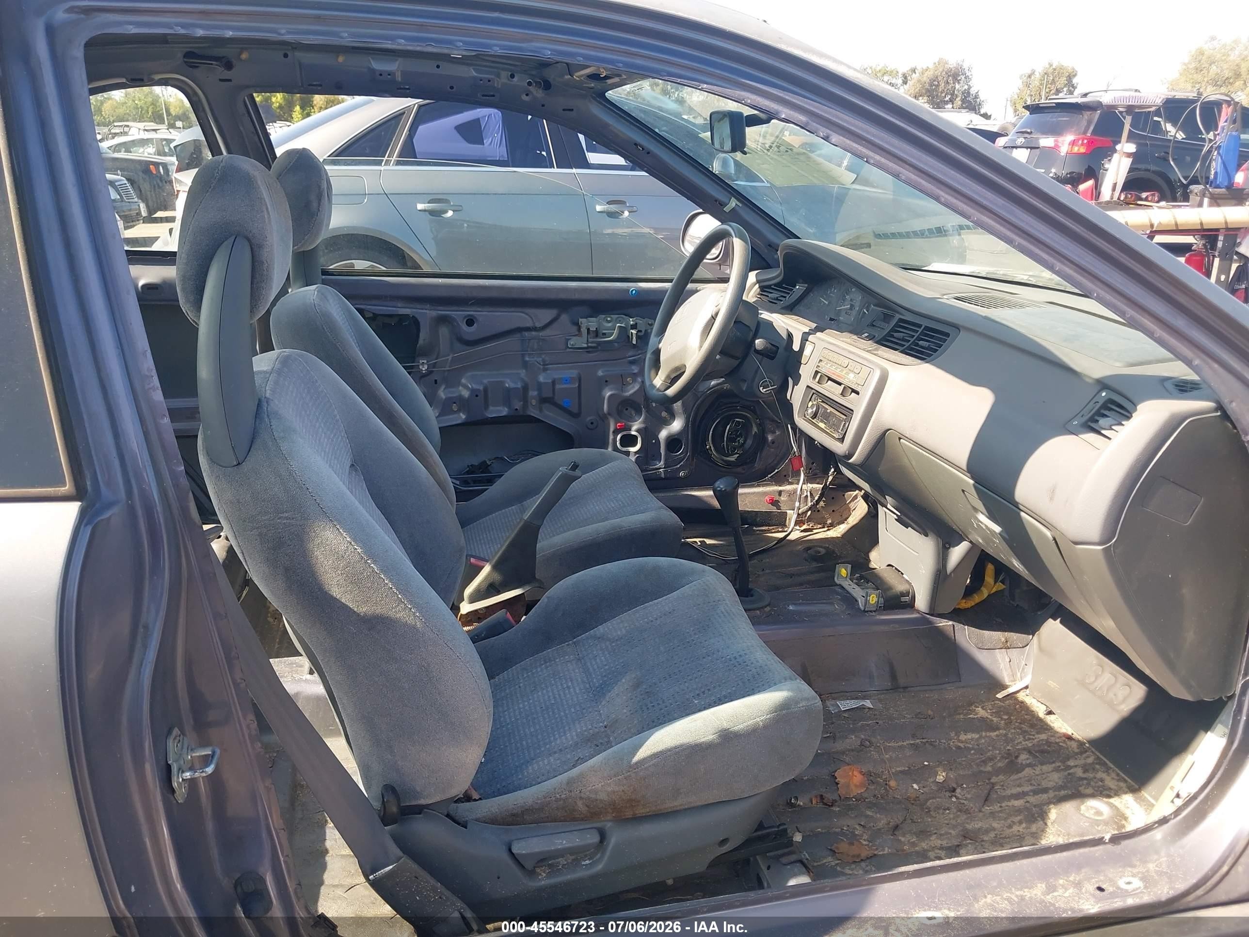 1995 Honda Civic Ex Gray vin: 2HGEJ112XSH519369