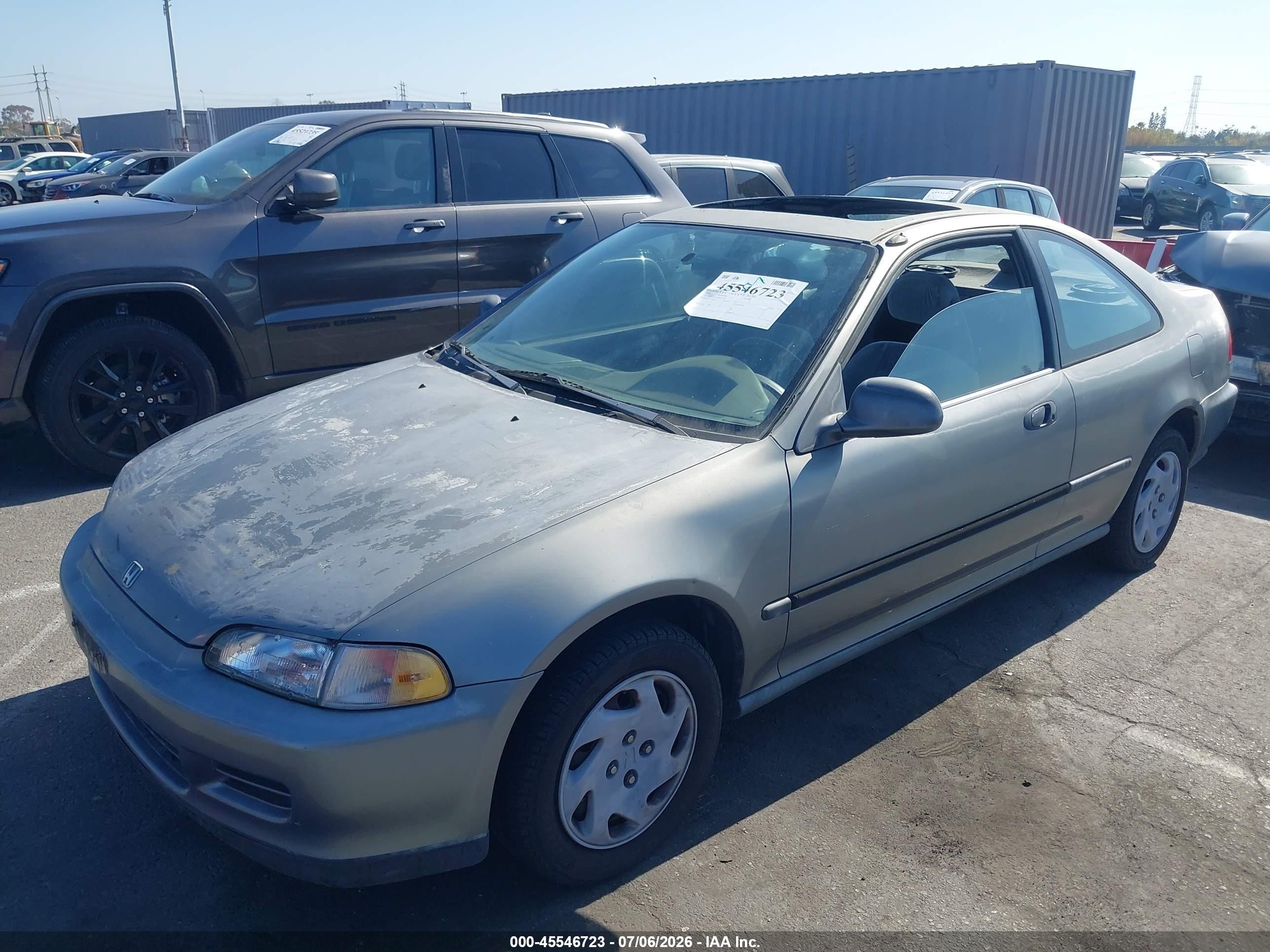 1995 Honda Civic Ex Gray vin: 2HGEJ112XSH519369
