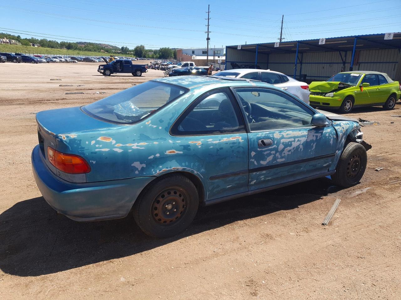 1995 Honda Civic Ex Blue vin: 2HGEJ112XSH549293