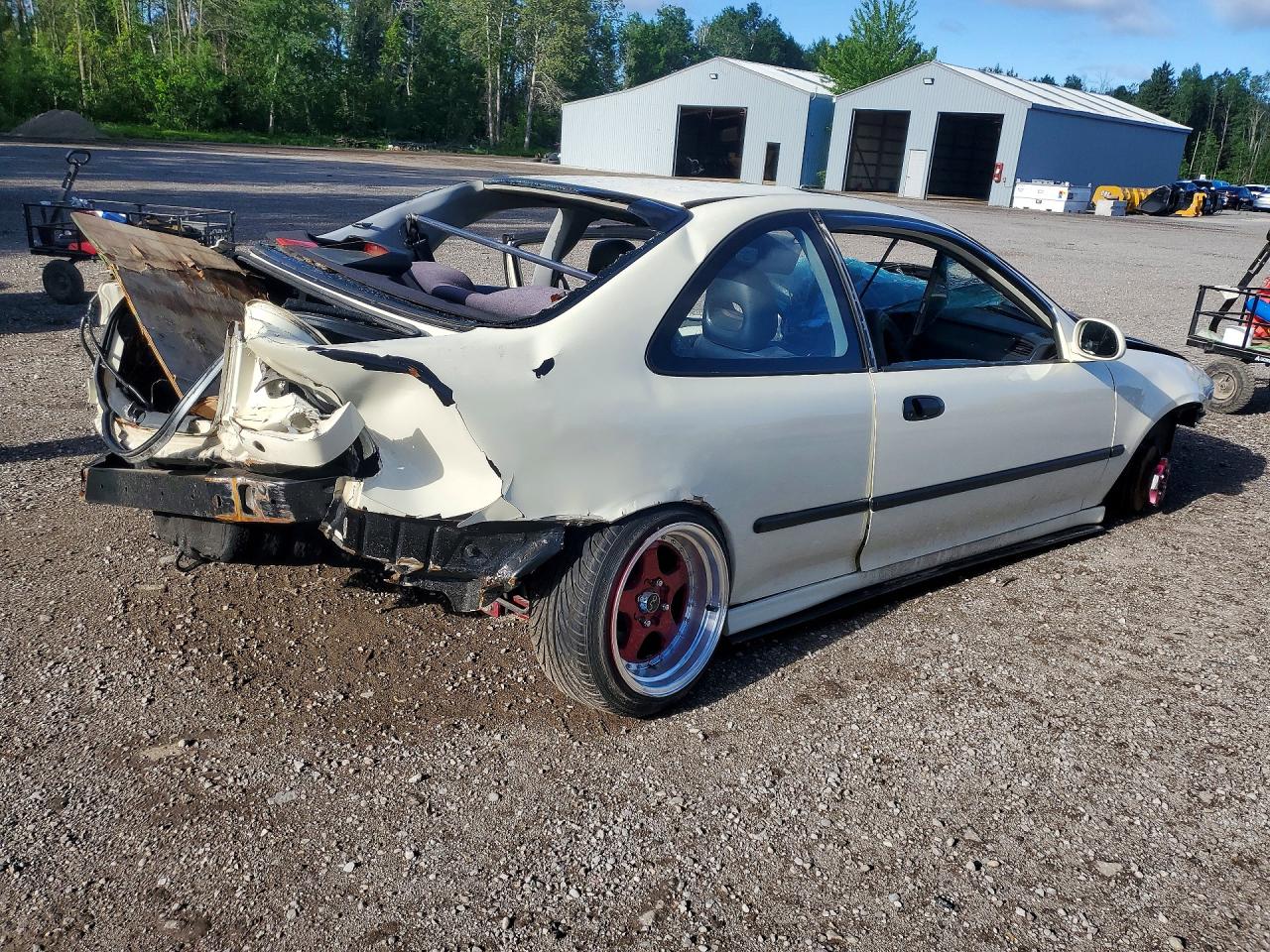 1995 Honda Civic Ex White vin: 2HGEJ1224SH003250