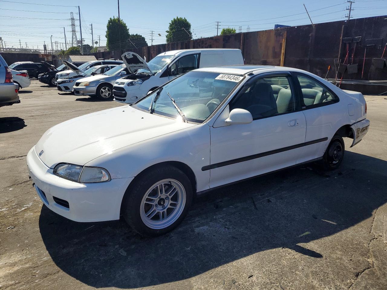 1994 Honda Civic Ex White vin: 2HGEJ1225RH519529