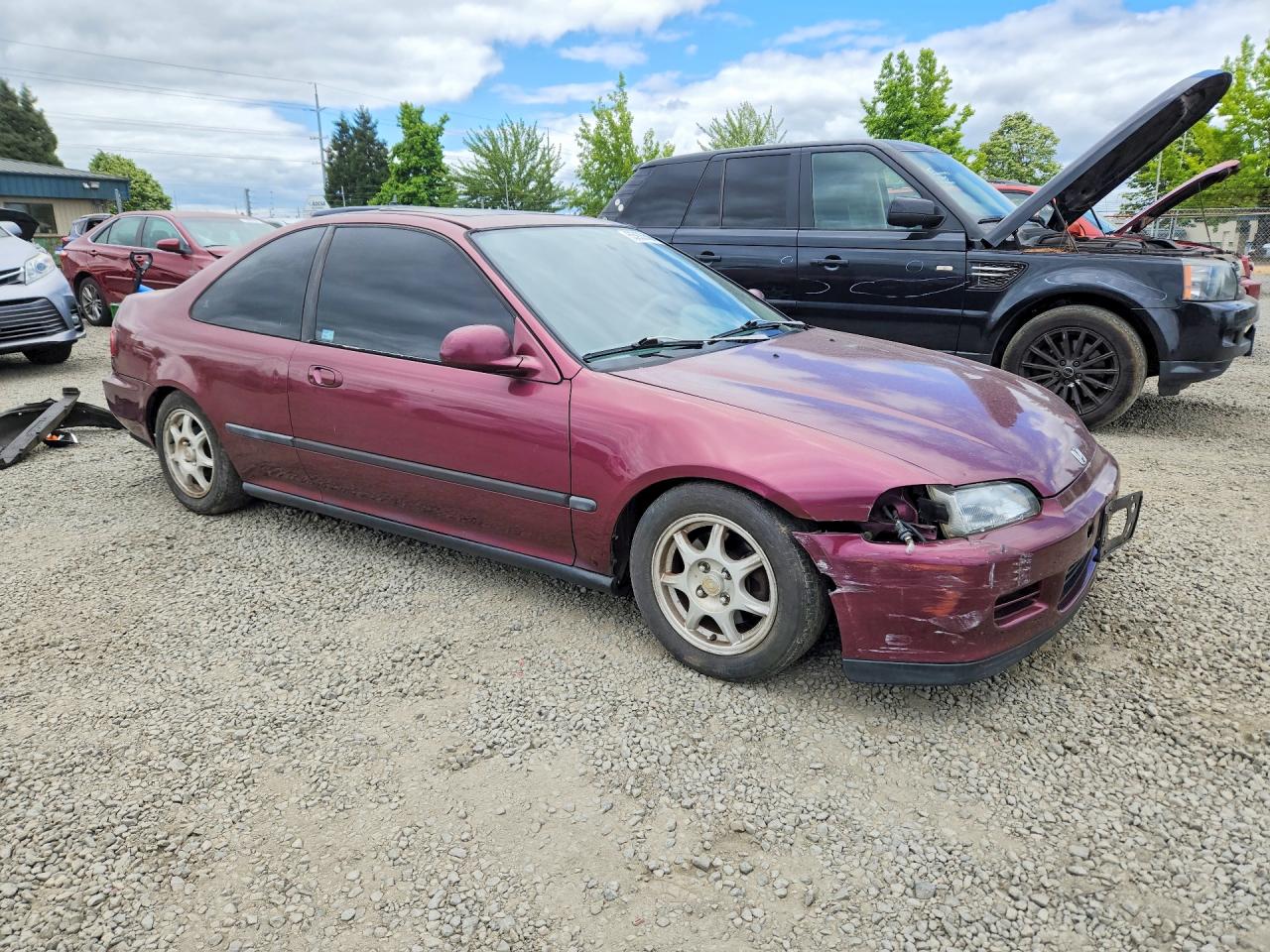 1994 Honda Civic Ex Purple vin: 2HGEJ1227RH537269