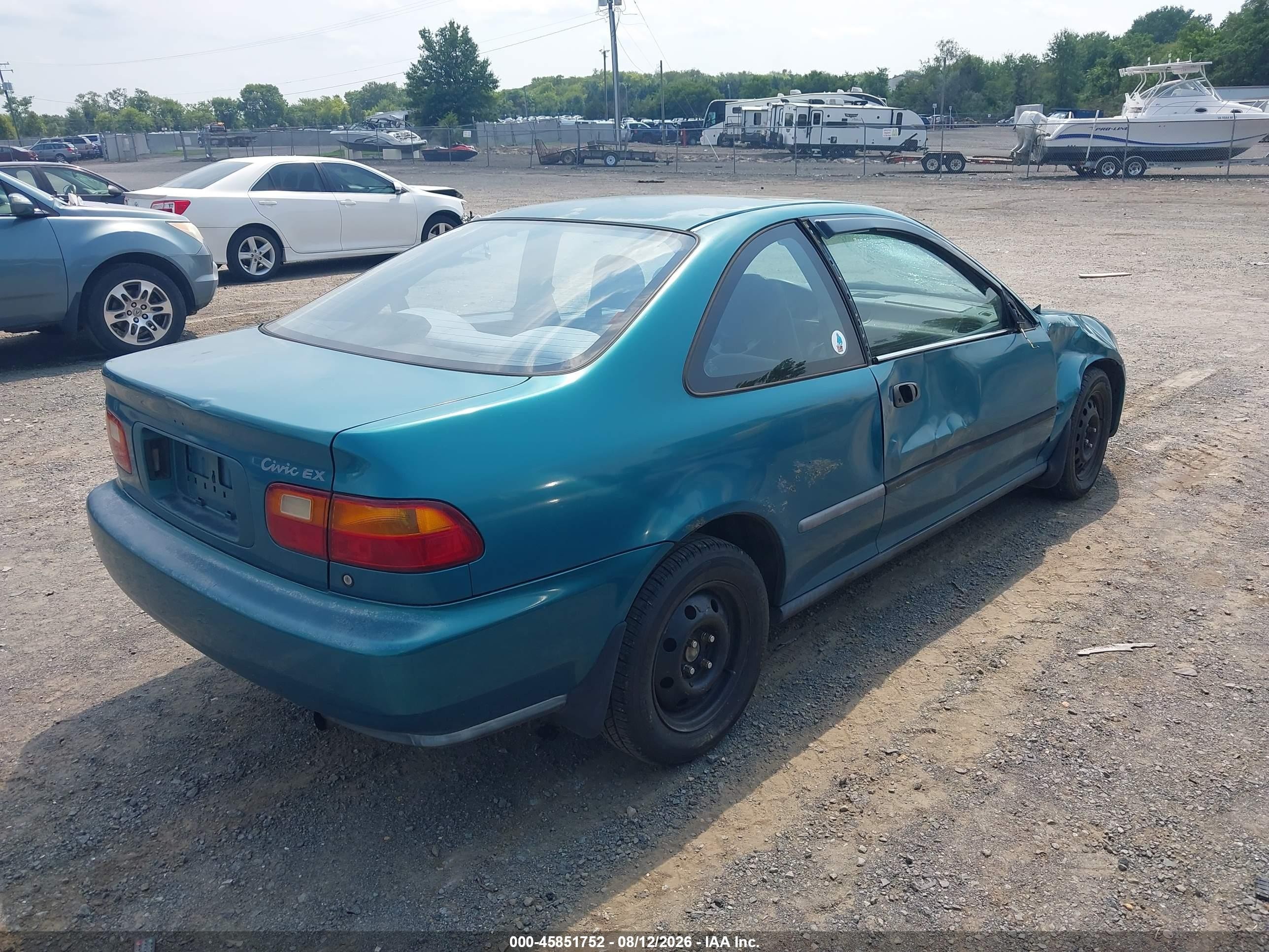 1995 Honda Civic Ex Green vin: 2HGEJ1228SH580850