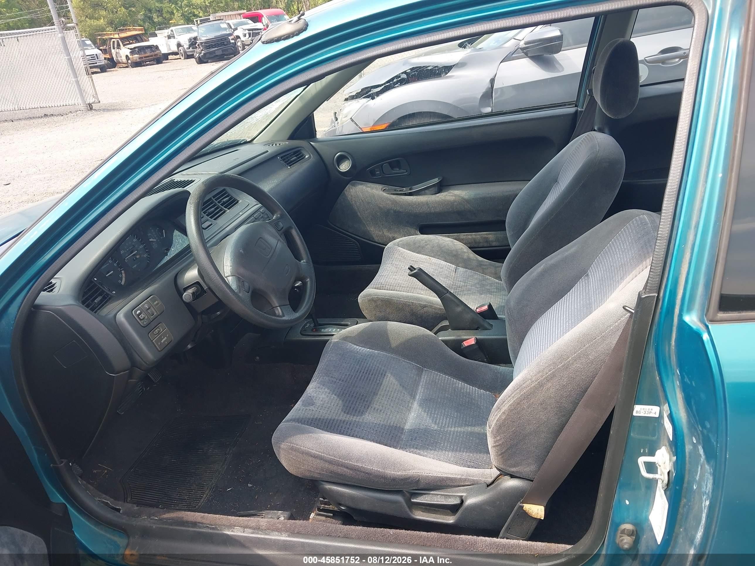 1995 Honda Civic Ex Green vin: 2HGEJ1228SH580850