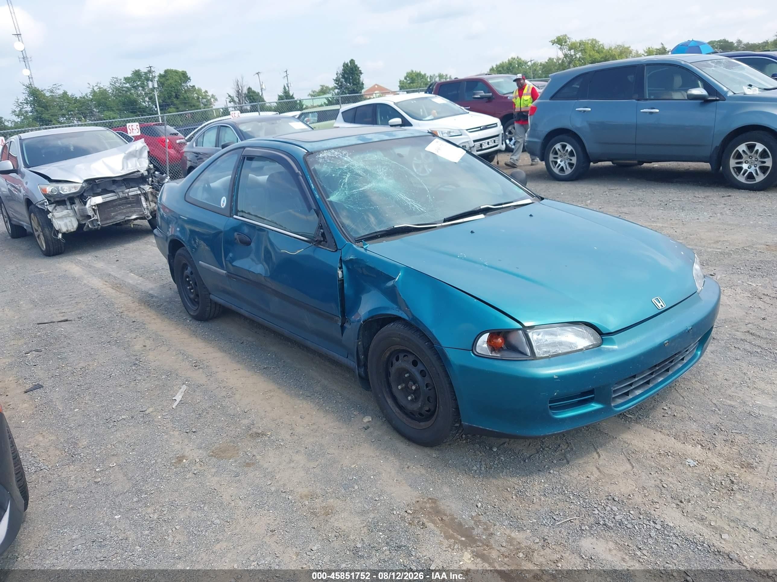 1995 Honda Civic Ex Green vin: 2HGEJ1228SH580850