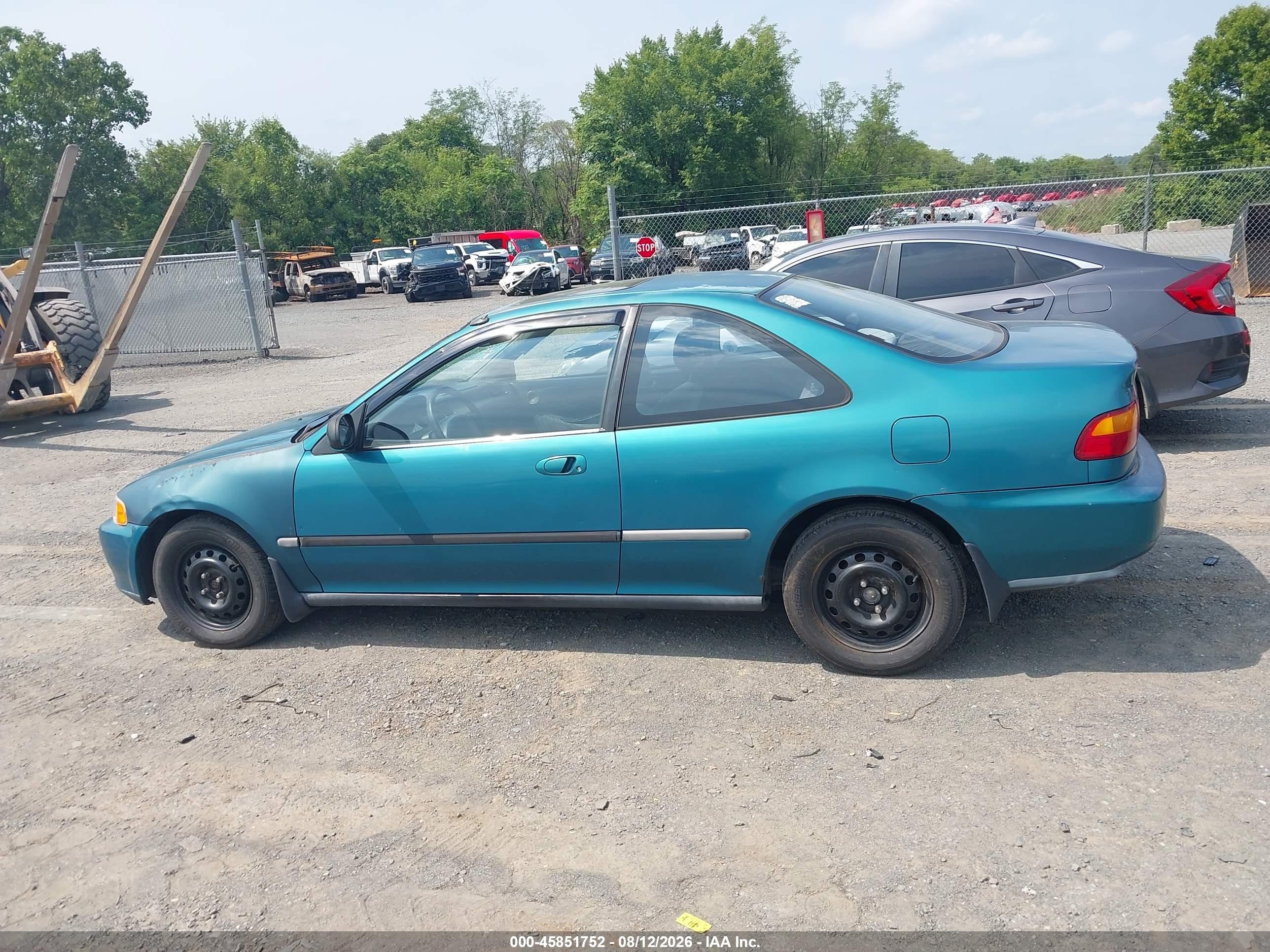 1995 Honda Civic Ex Green vin: 2HGEJ1228SH580850