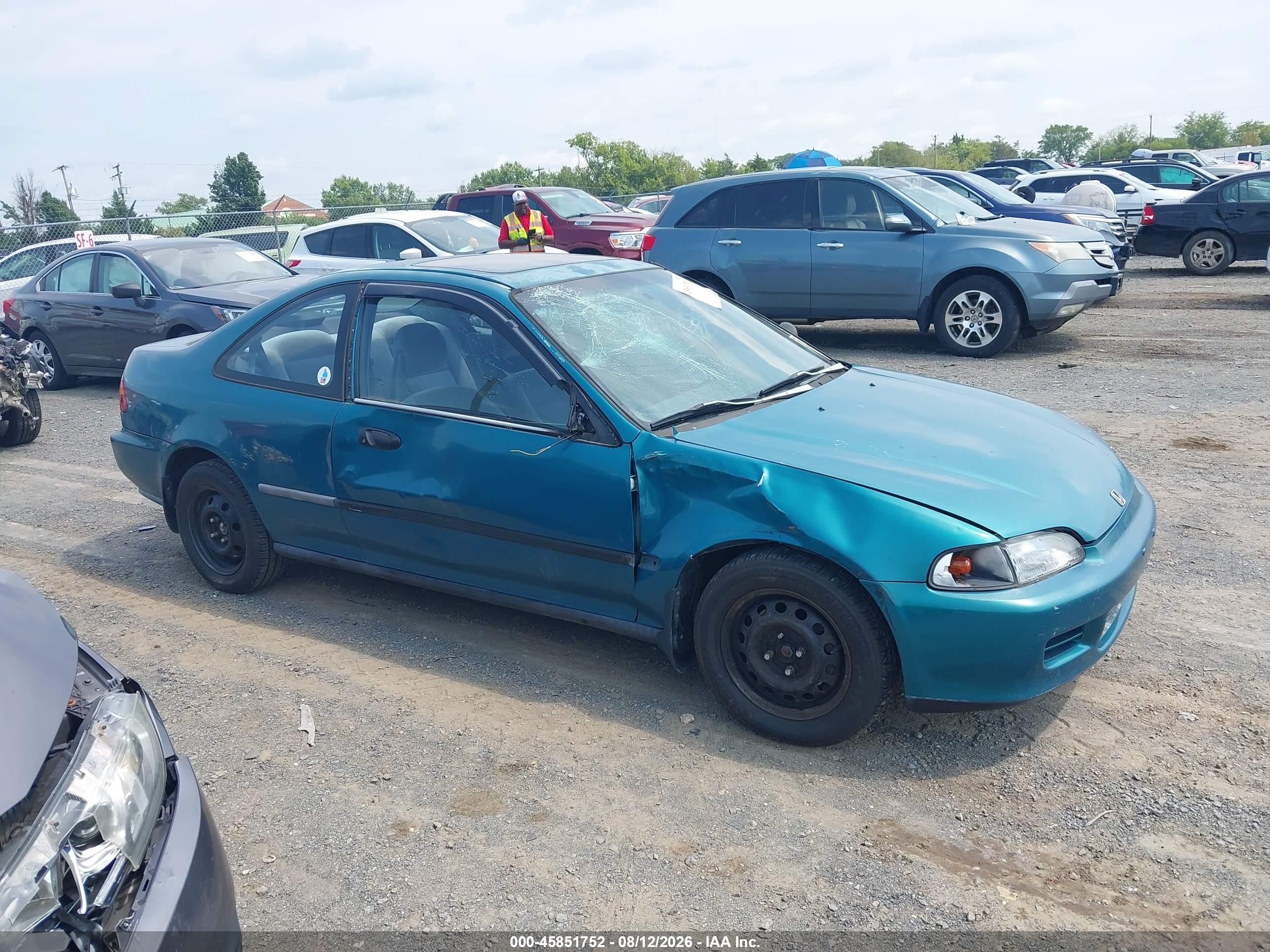 1995 Honda Civic Ex Green vin: 2HGEJ1228SH580850