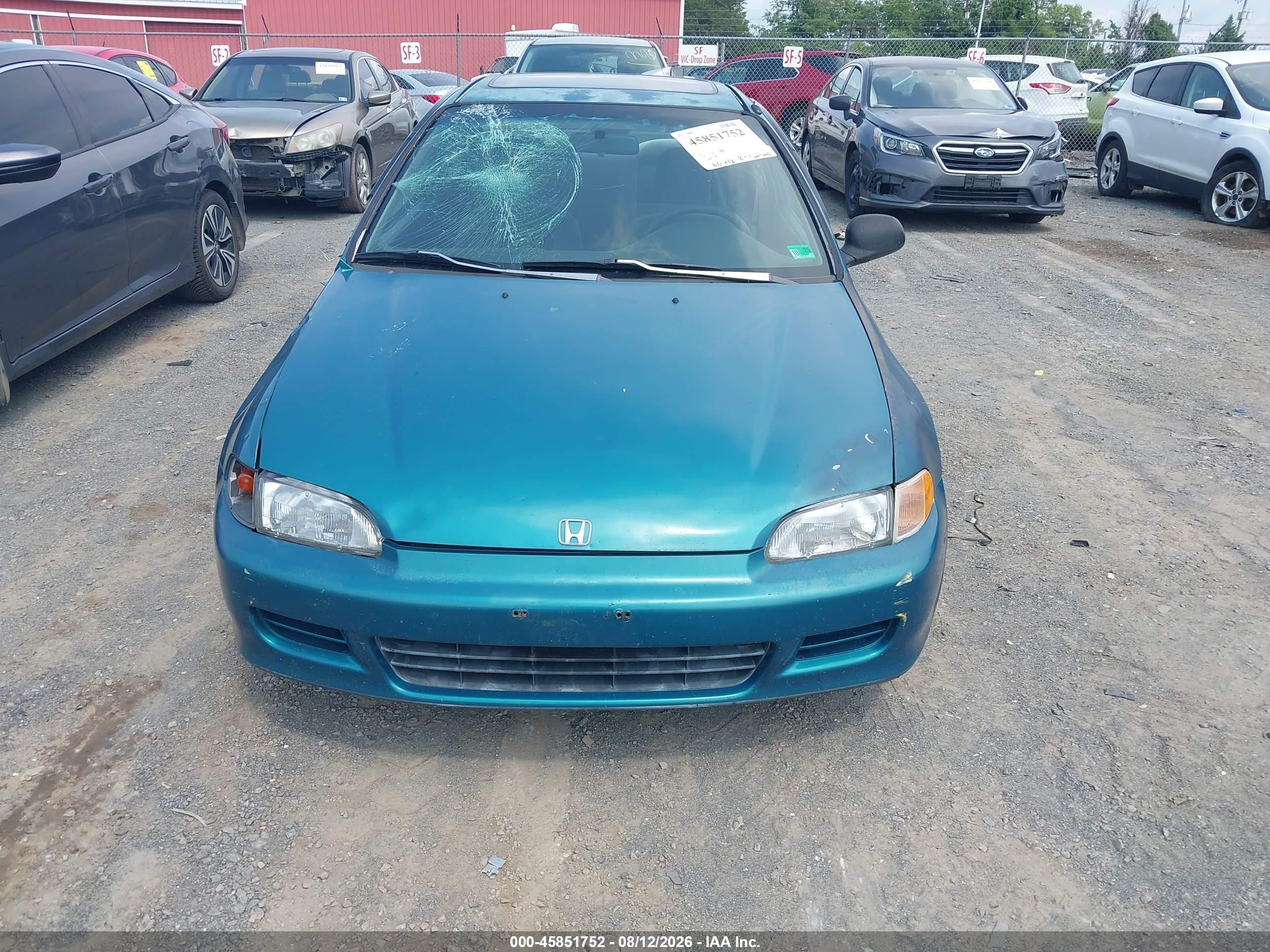 1995 Honda Civic Ex Green vin: 2HGEJ1228SH580850