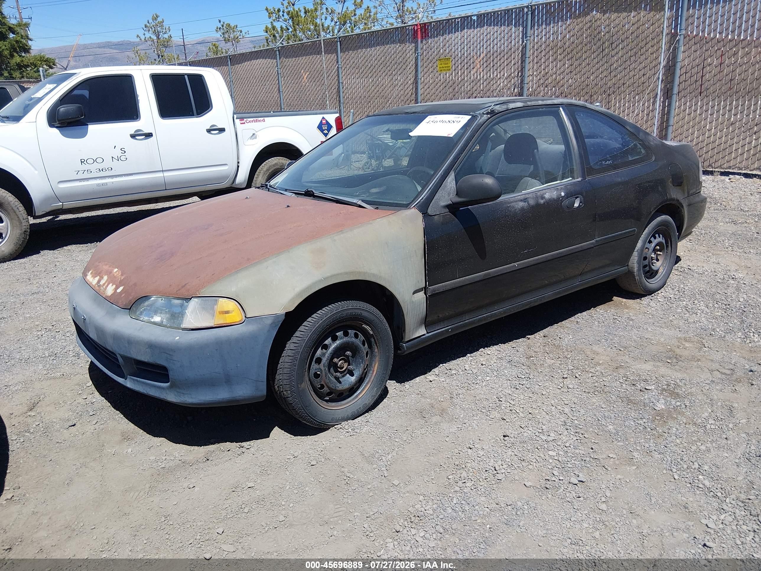 1994 Honda Civic Ex Black vin: 2HGEJ123XRH505036