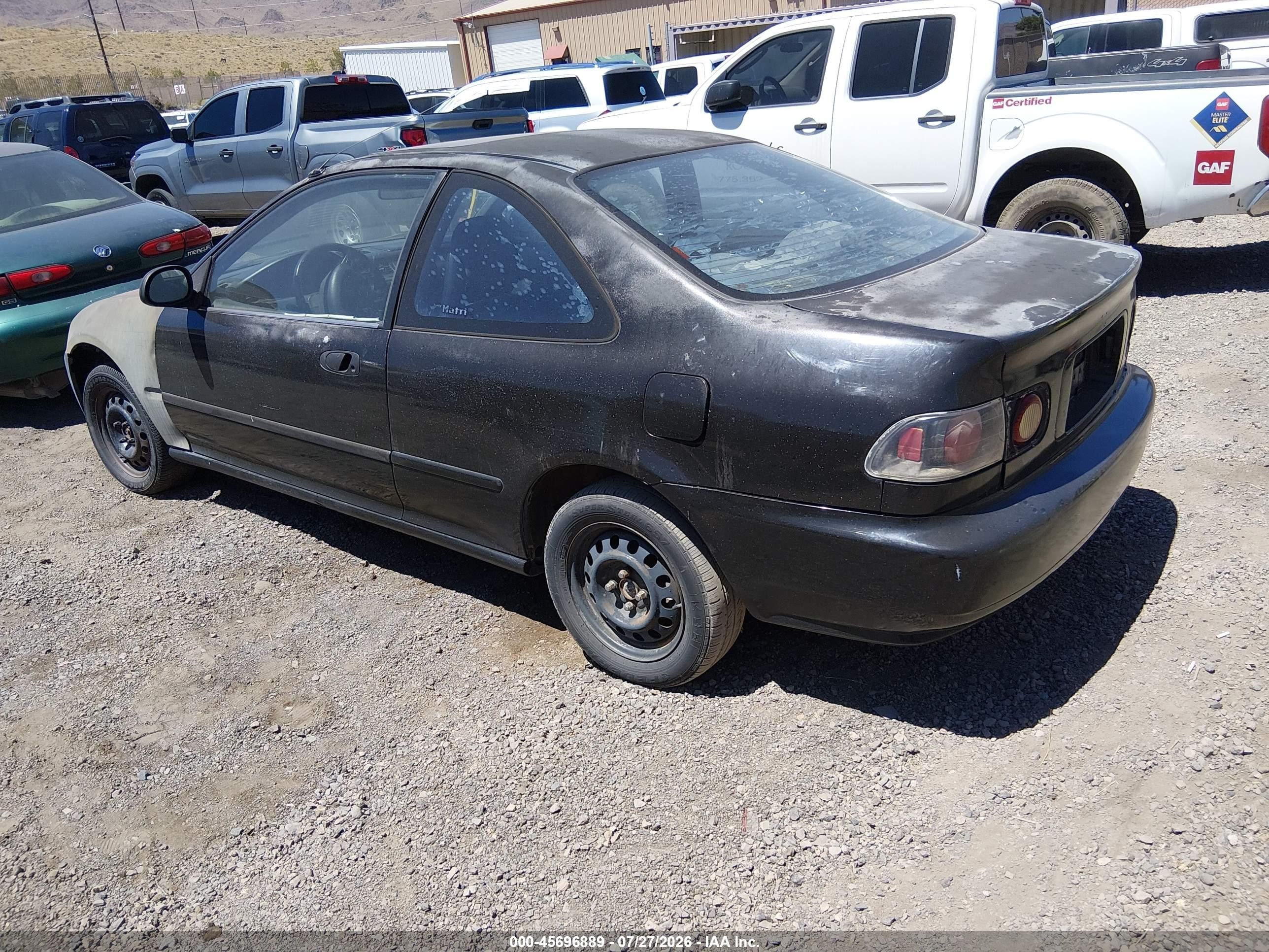 1994 Honda Civic Ex Black vin: 2HGEJ123XRH505036