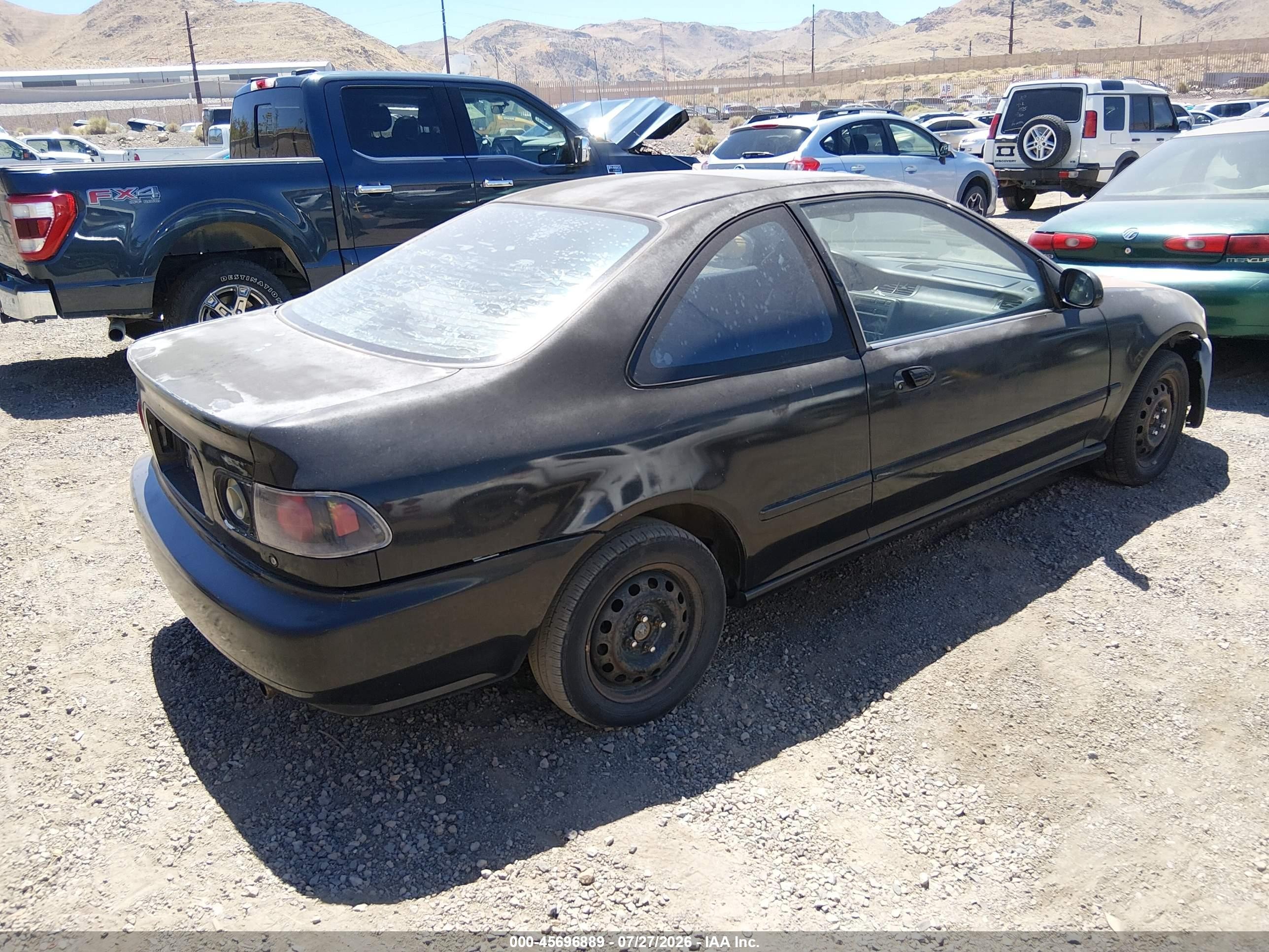 1994 Honda Civic Ex Black vin: 2HGEJ123XRH505036