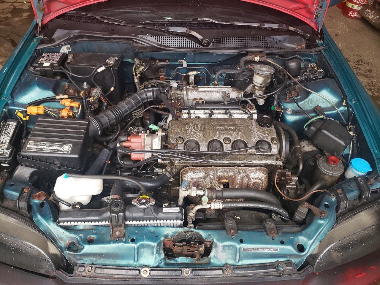 1995 Honda Civic Ex Green vin: 2HGEJ123XSH532730