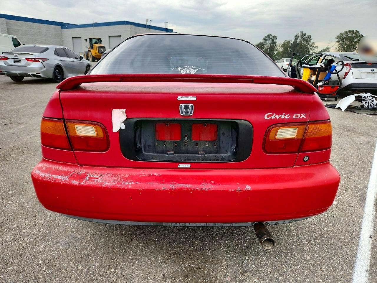 1994 Honda Civic Dx Red vin: 2HGEJ2228RH502102
