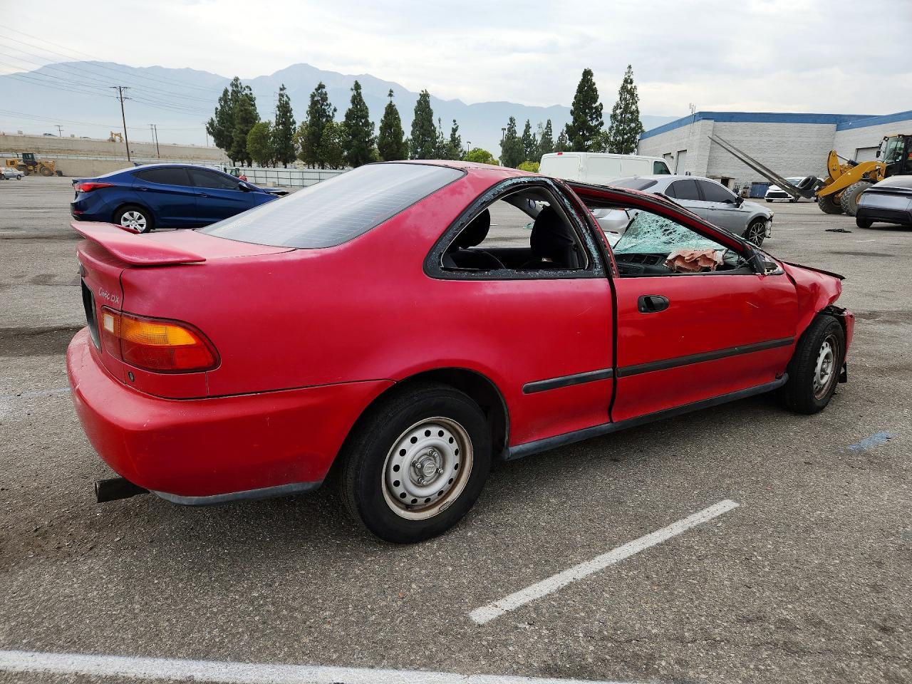 1994 Honda Civic Dx Red vin: 2HGEJ2228RH502102