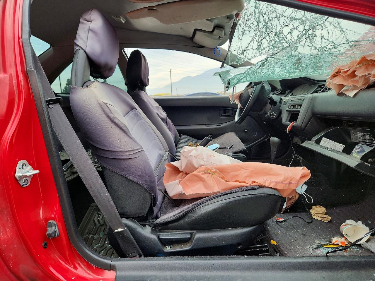 1994 Honda Civic Dx Red vin: 2HGEJ2228RH502102