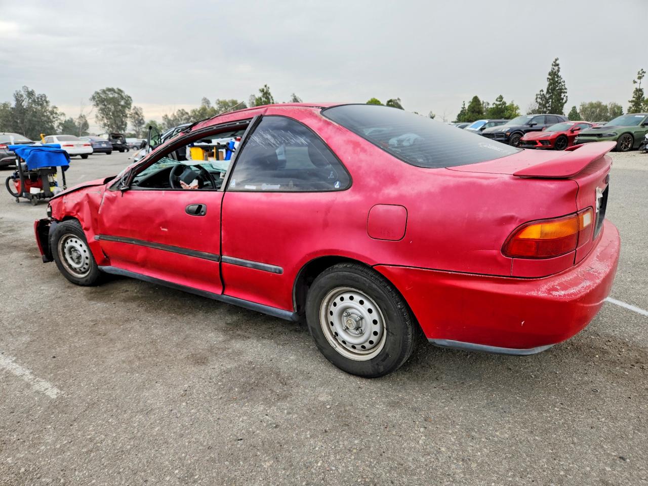 1994 Honda Civic Dx Red vin: 2HGEJ2228RH502102