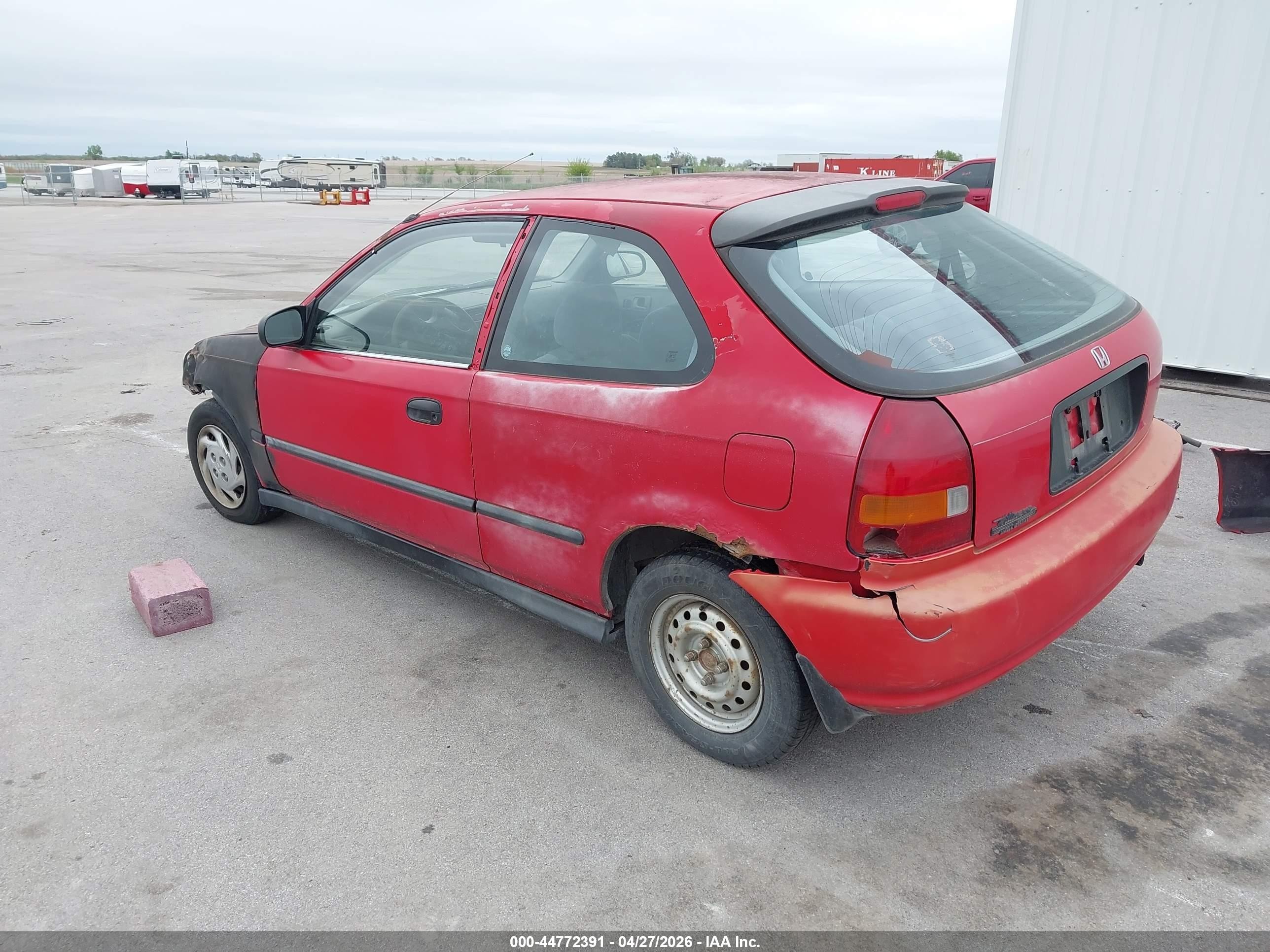 1996 Honda Civic Cx Красный vin: 2HGEJ6323TH101361