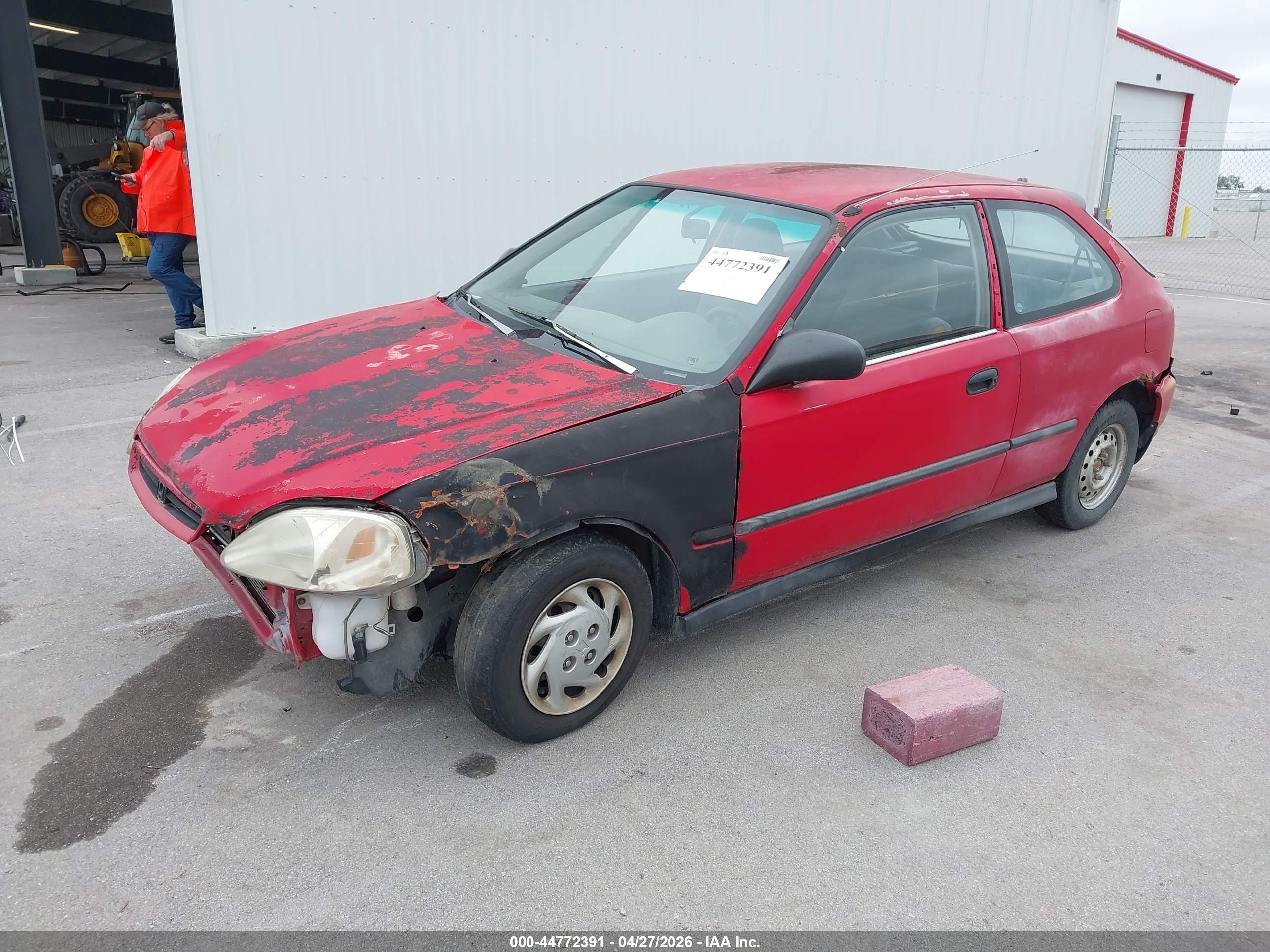 1996 Honda Civic Cx Красный vin: 2HGEJ6323TH101361