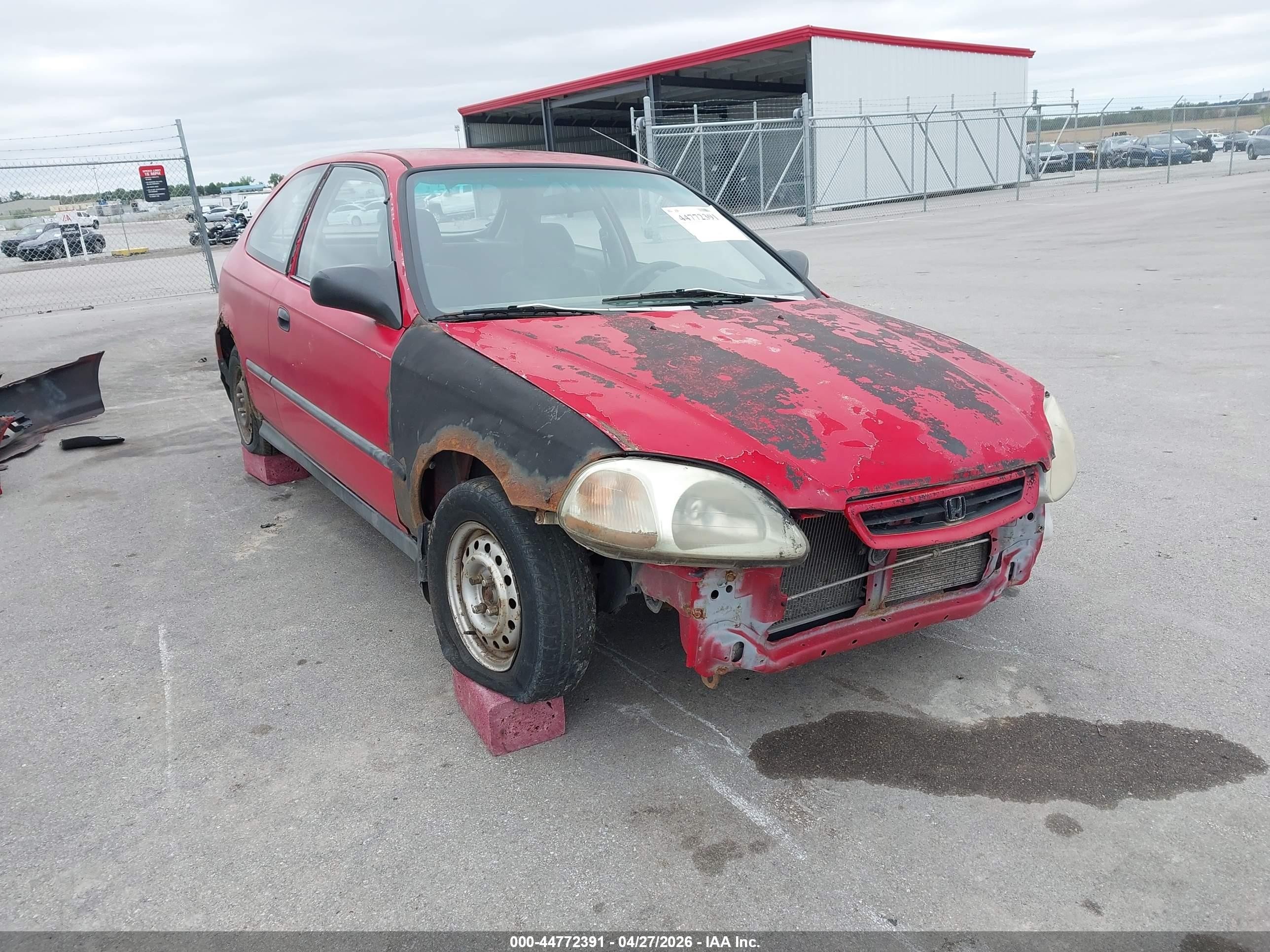 1996 Honda Civic Cx Красный vin: 2HGEJ6323TH101361