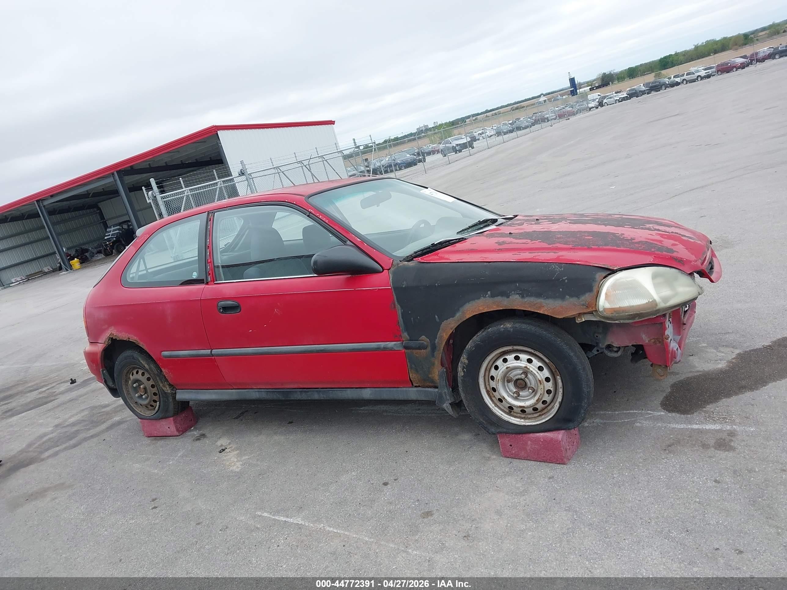 1996 Honda Civic Cx Красный vin: 2HGEJ6323TH101361