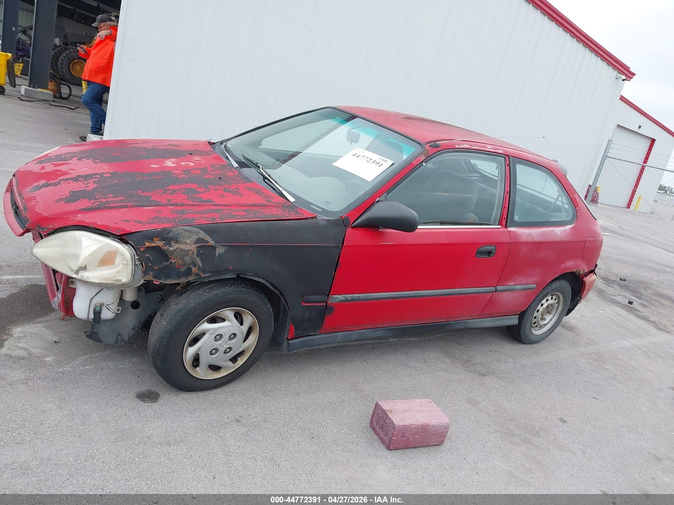 1996 Honda Civic Cx Красный vin: 2HGEJ6323TH101361