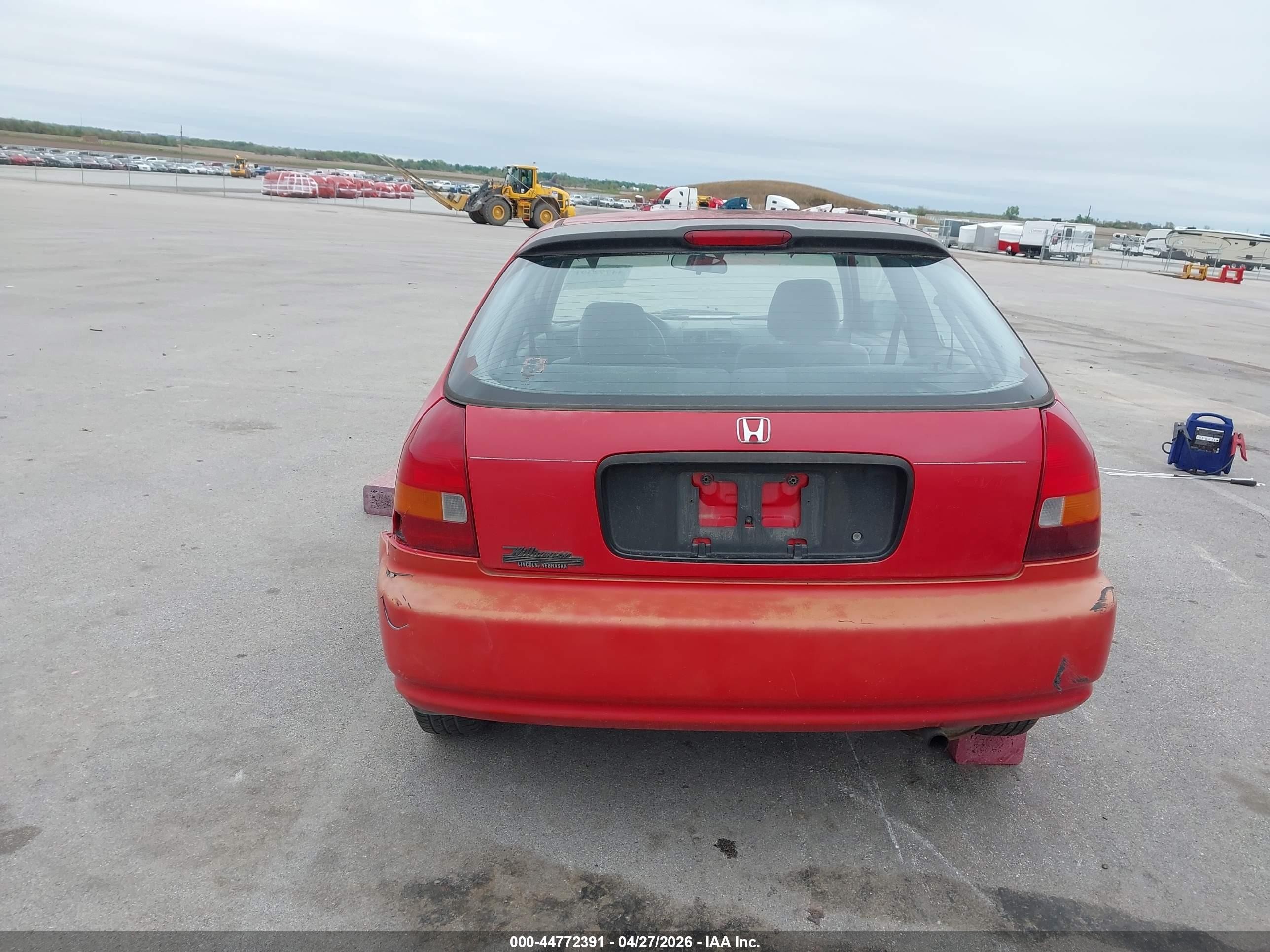 1996 Honda Civic Cx Красный vin: 2HGEJ6323TH101361