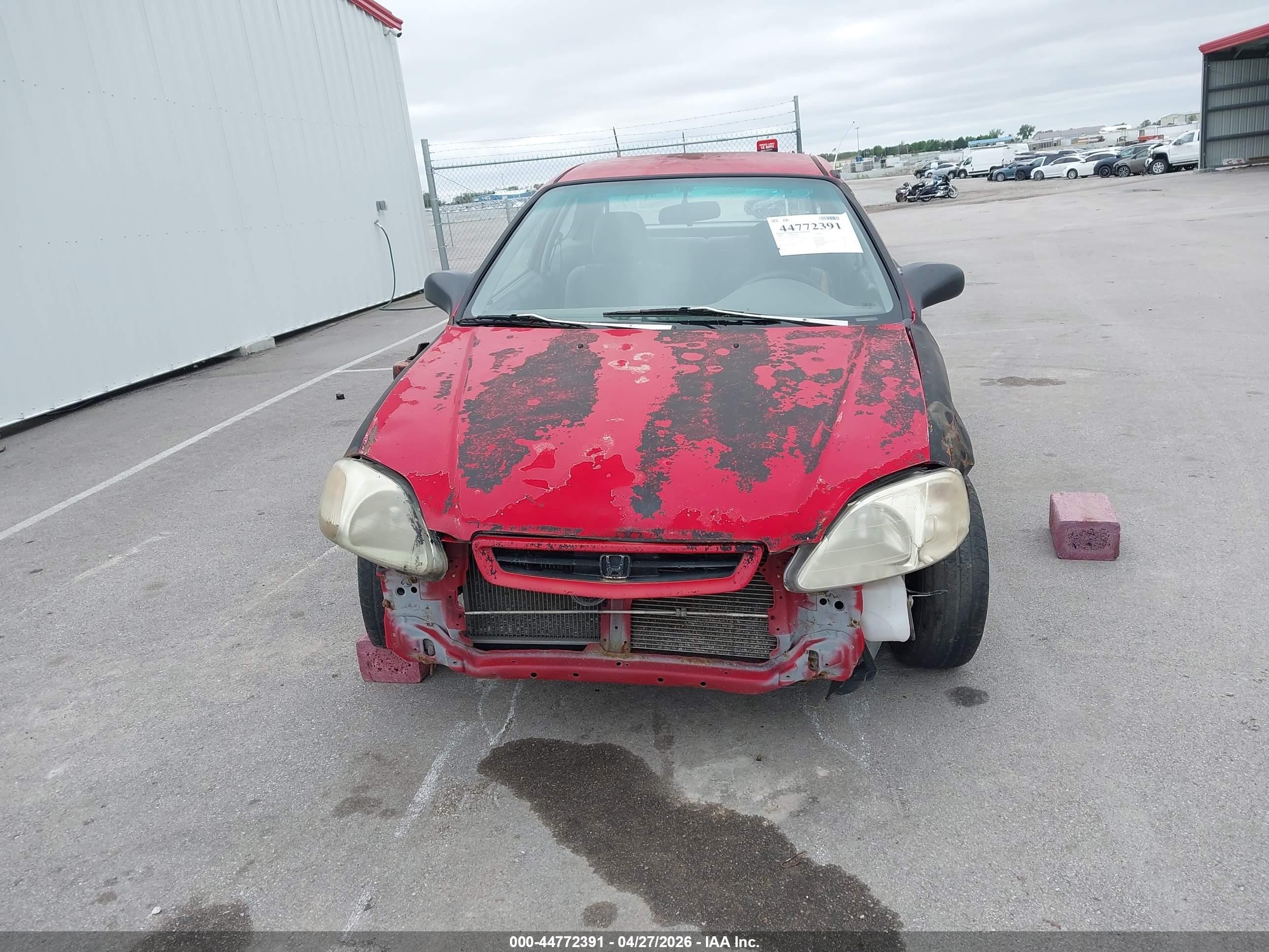 1996 Honda Civic Cx Красный vin: 2HGEJ6323TH101361