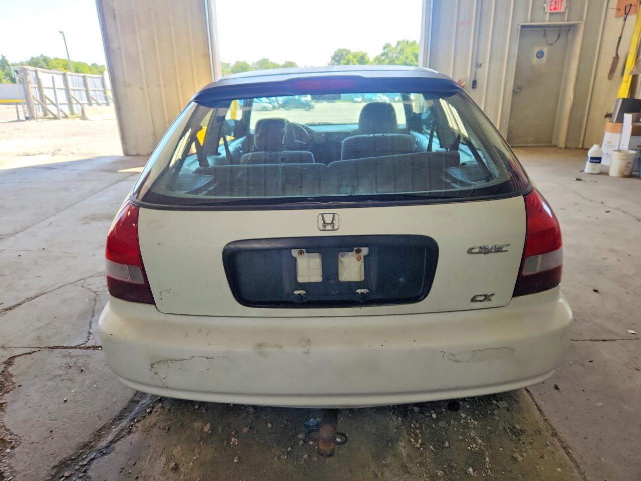 2000 Honda Civic Cx White vin: 2HGEJ6324YH109010
