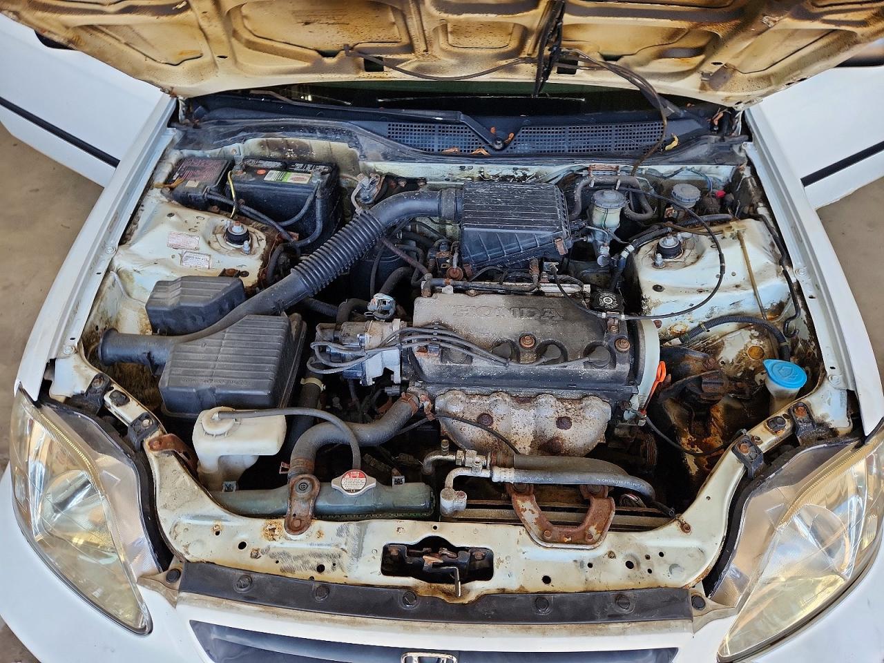 2000 Honda Civic Cx White vin: 2HGEJ6324YH109010