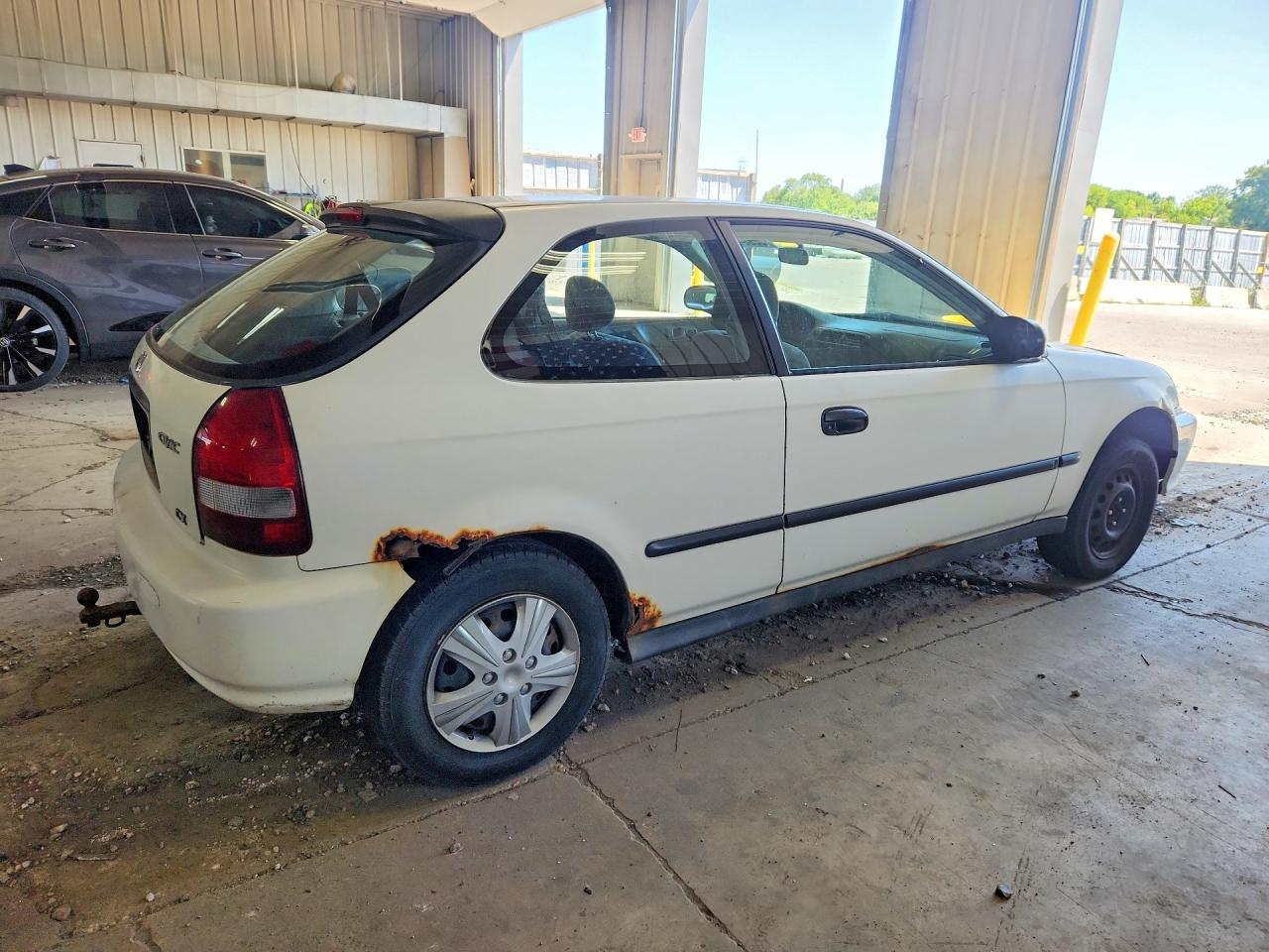 2000 Honda Civic Cx White vin: 2HGEJ6324YH109010