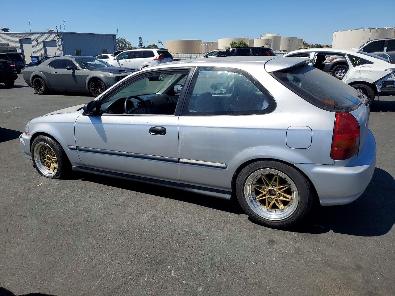 1998 Honda Civic Dx Серебряный vin: 2HGEJ6347WH112062
