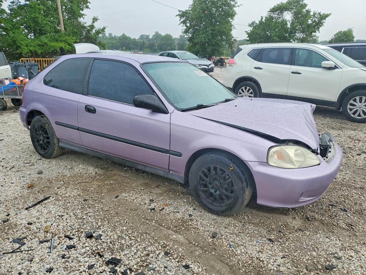 2000 Honda Civic Cx Purple vin: 2HGEJ6424YH104503