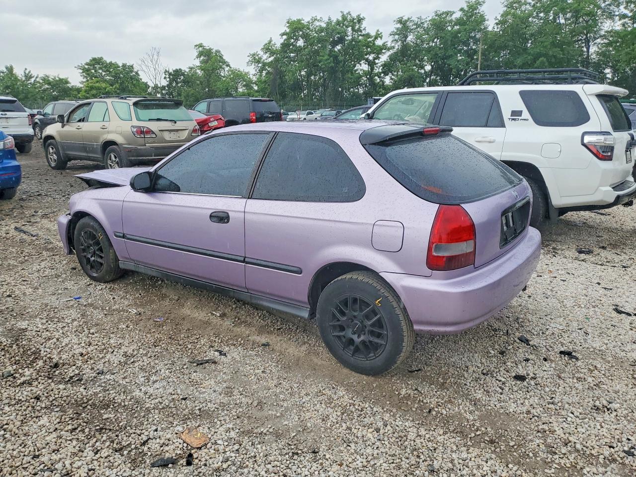 2000 Honda Civic Cx Purple vin: 2HGEJ6424YH104503