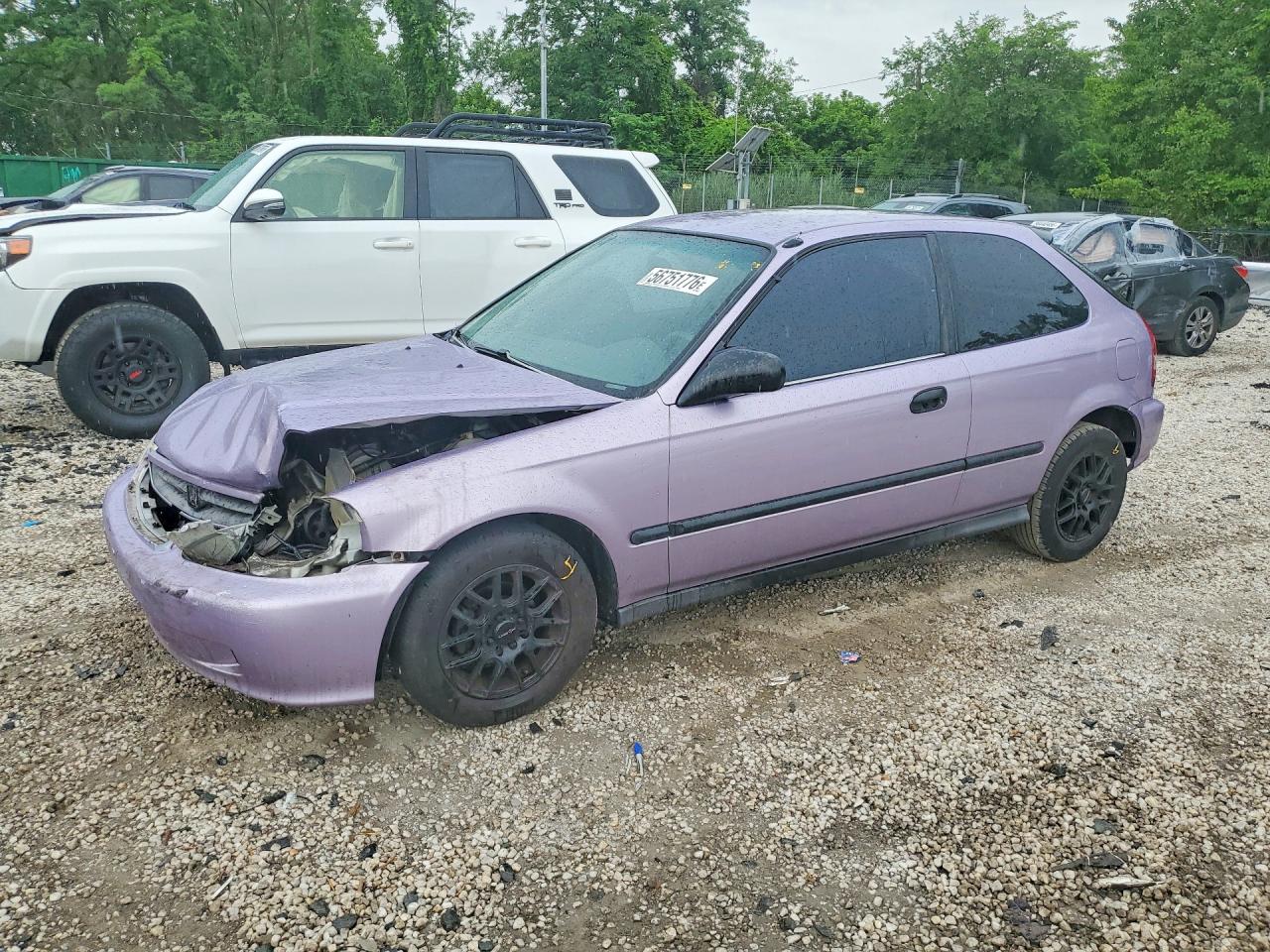 2000 Honda Civic Cx Purple vin: 2HGEJ6424YH104503
