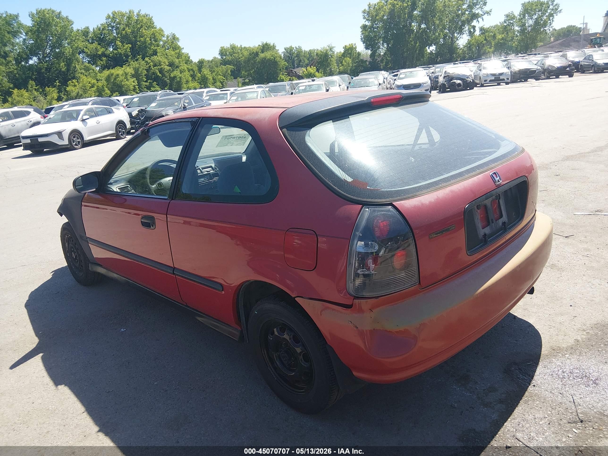 1996 Honda Civic Cx Red vin: 2HGEJ642XTH123680