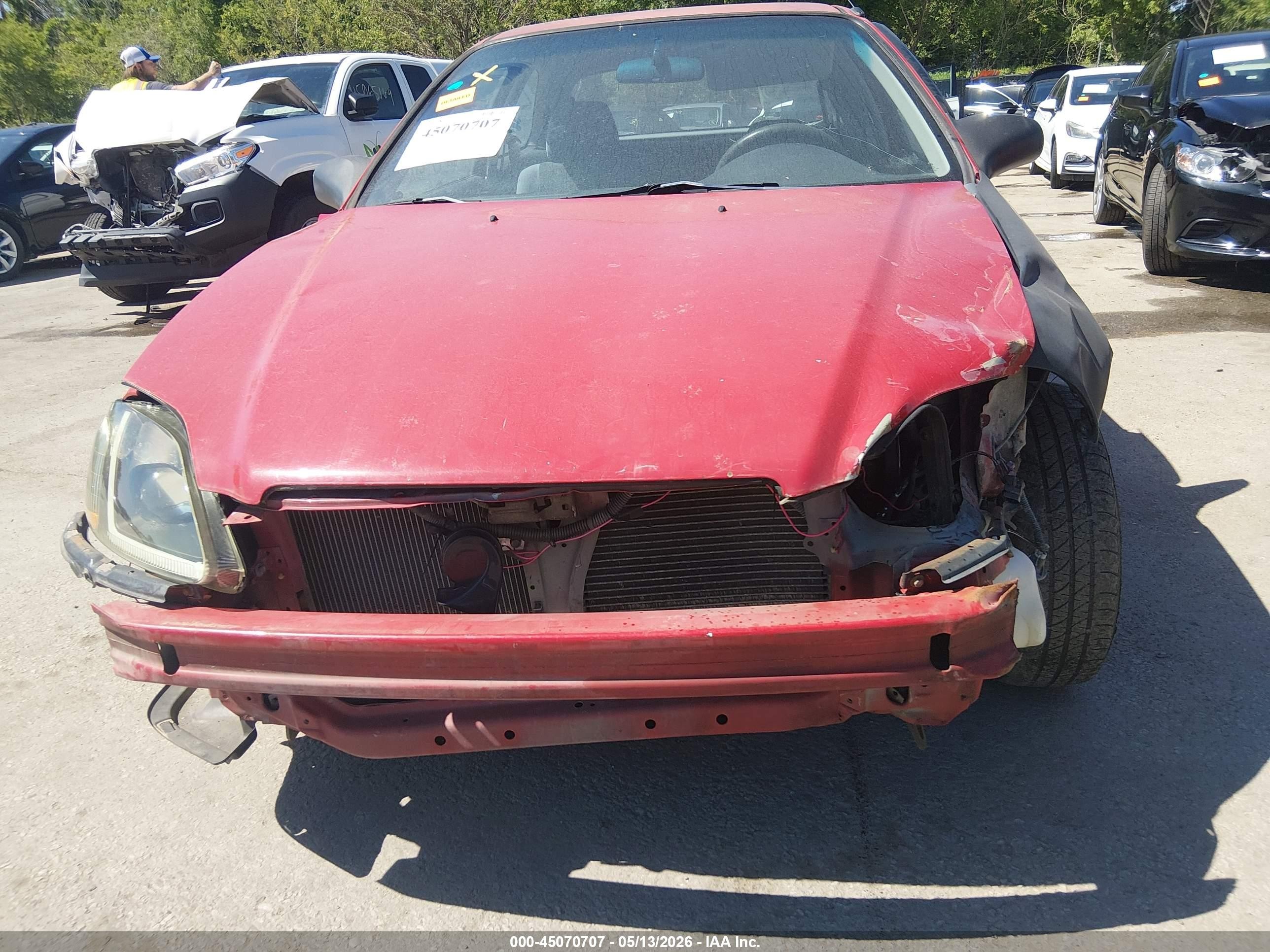 1996 Honda Civic Cx Red vin: 2HGEJ642XTH123680