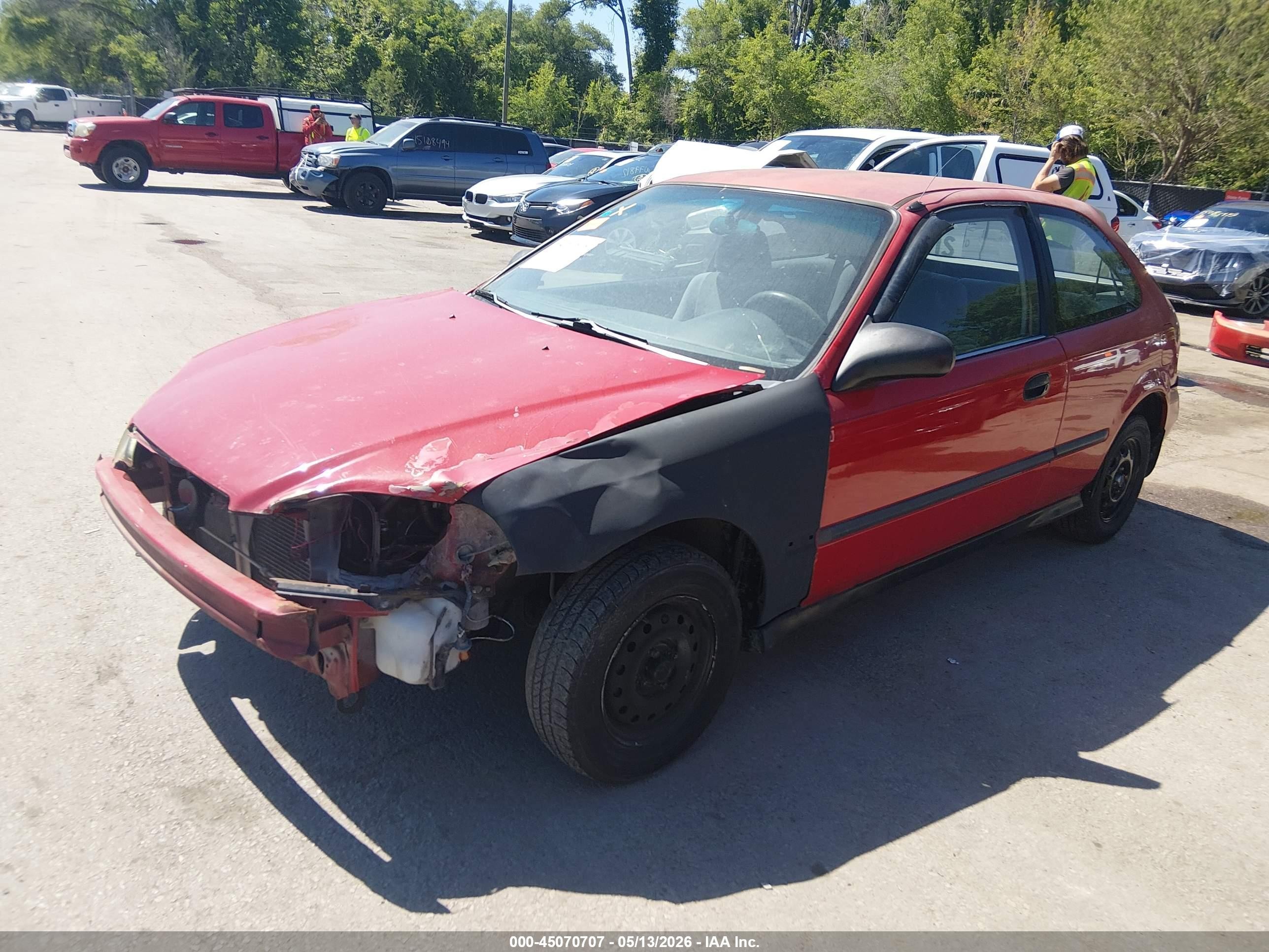 1996 Honda Civic Cx Red vin: 2HGEJ642XTH123680