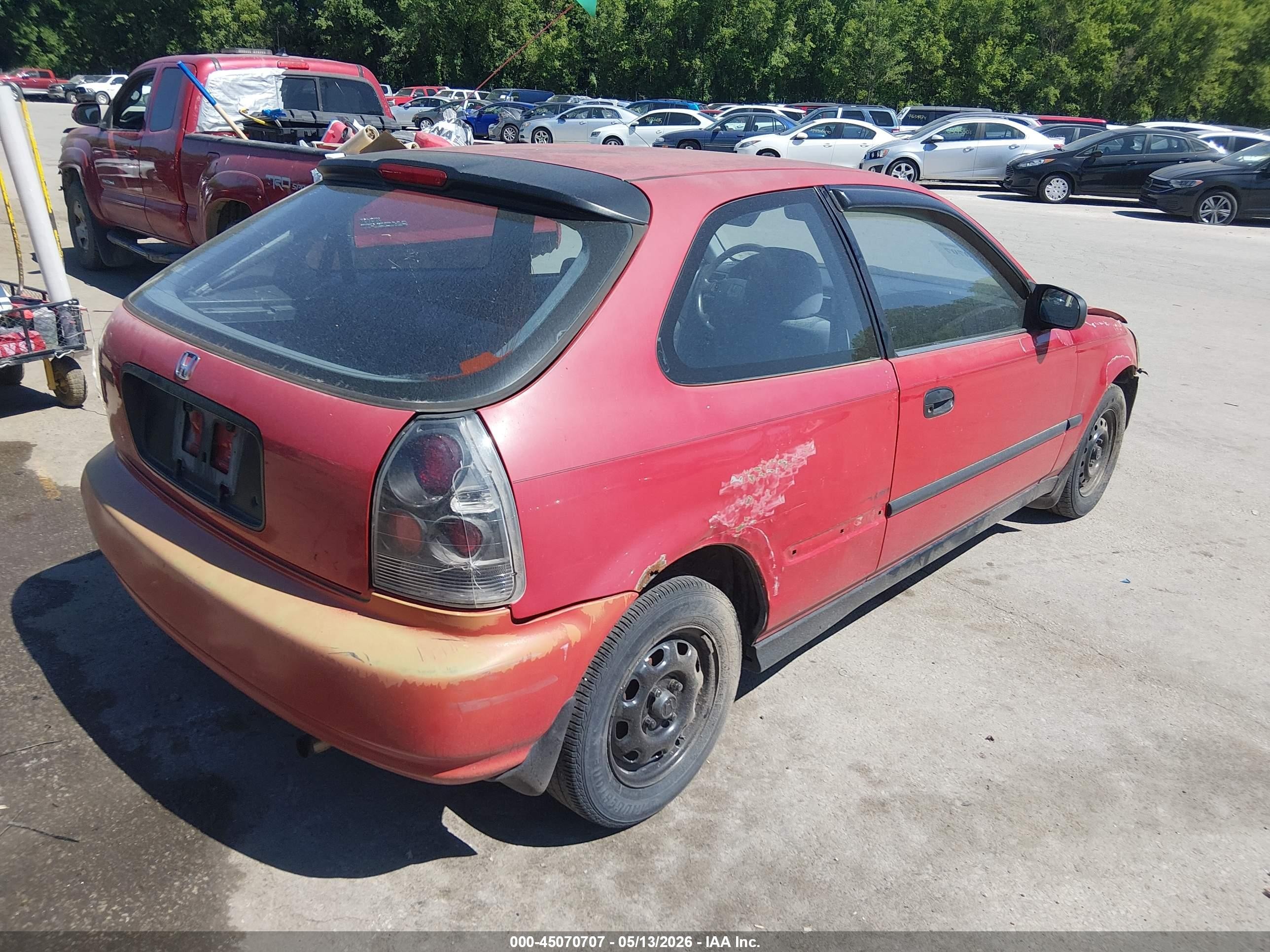 1996 Honda Civic Cx Red vin: 2HGEJ642XTH123680