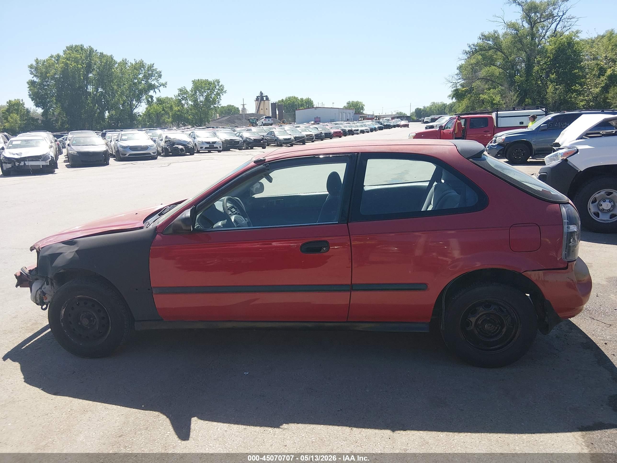 1996 Honda Civic Cx Red vin: 2HGEJ642XTH123680