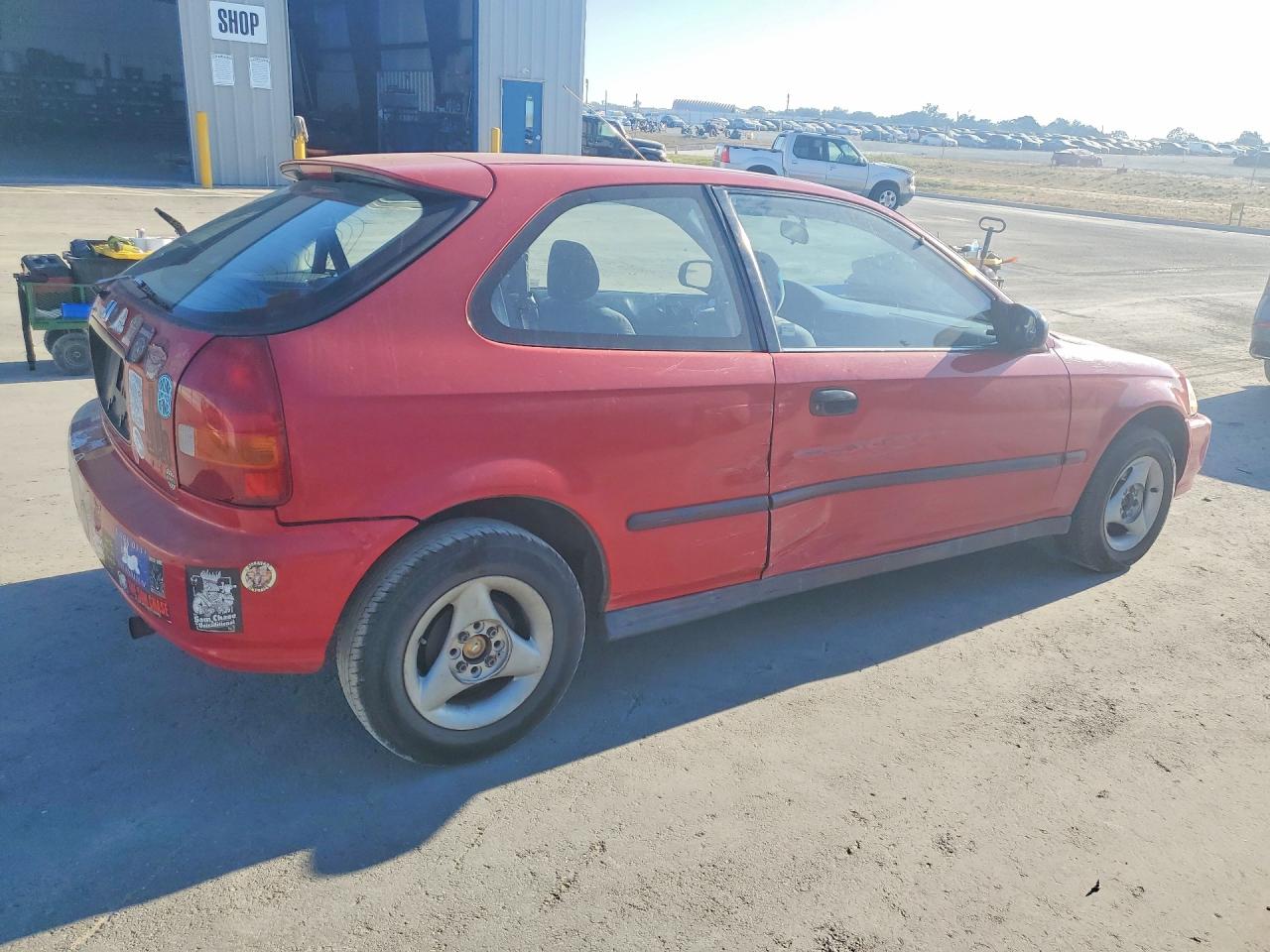 1996 Honda Civic Dx Red vin: 2HGEJ6440TH124418