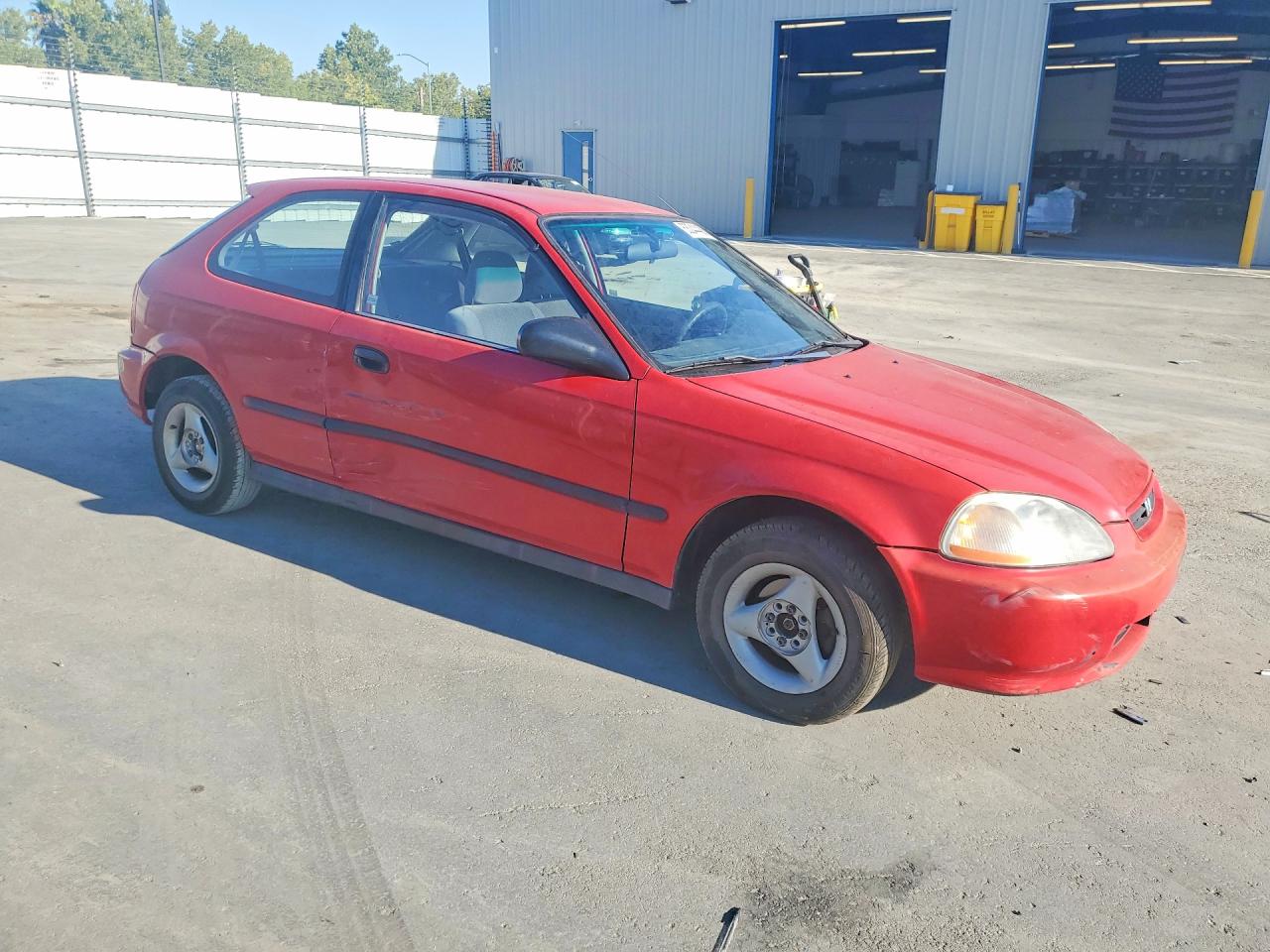1996 Honda Civic Dx Red vin: 2HGEJ6440TH124418