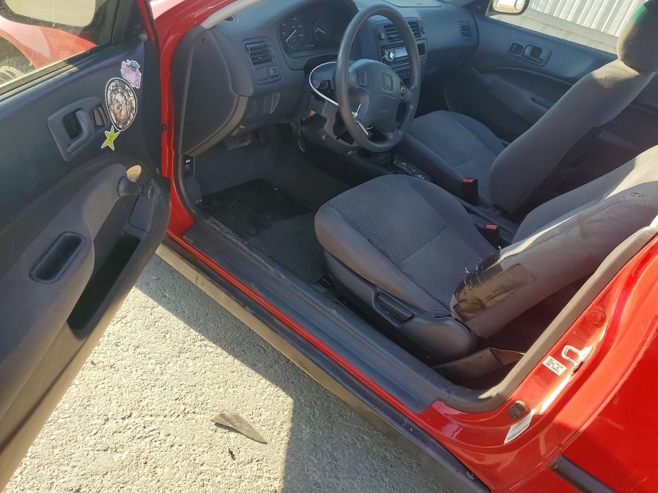 1996 Honda Civic Dx Red vin: 2HGEJ6440TH124418