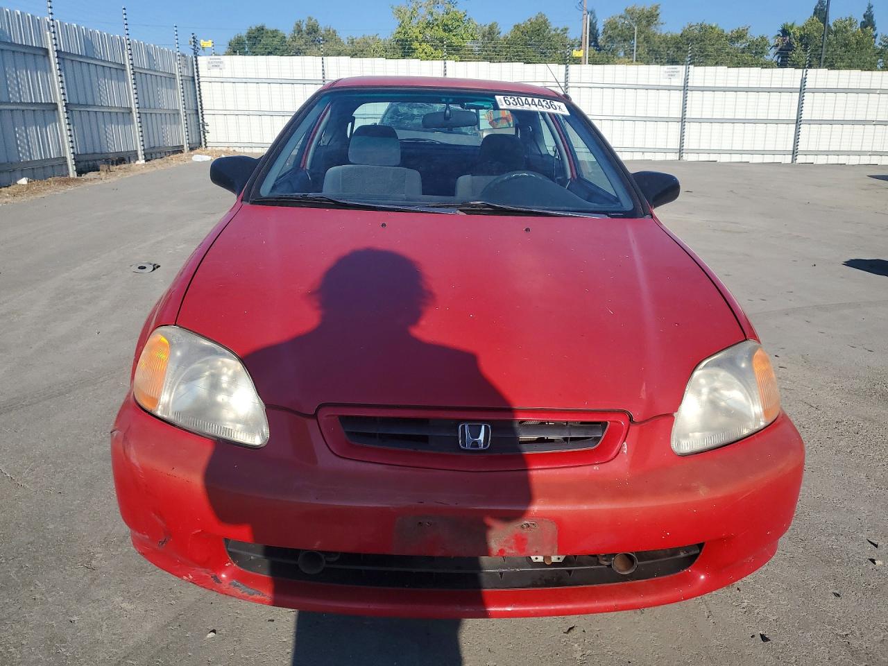 1996 Honda Civic Dx Red vin: 2HGEJ6440TH124418